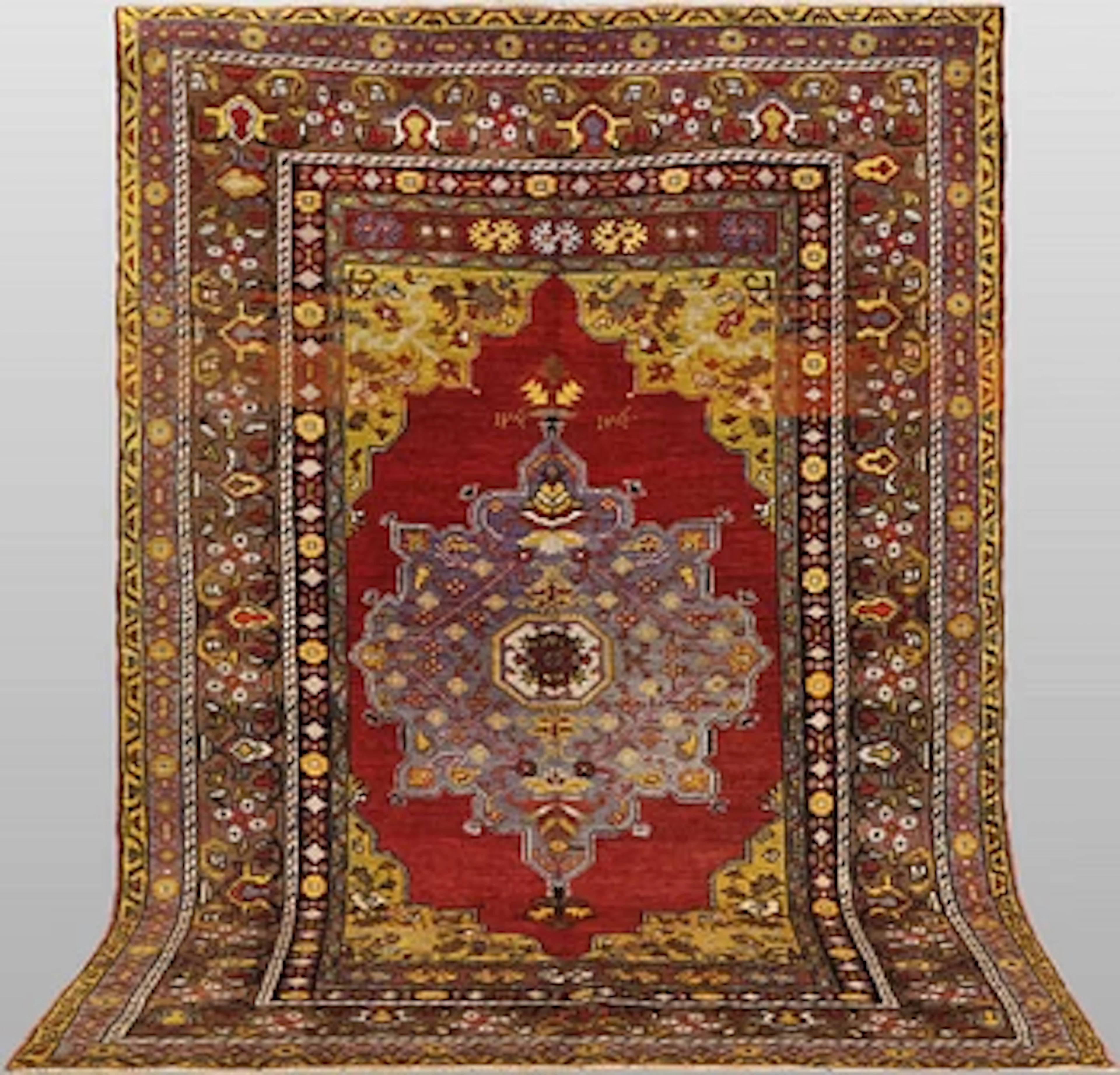 A Semi-antique Anatolian rug, 194 × 133 cm.