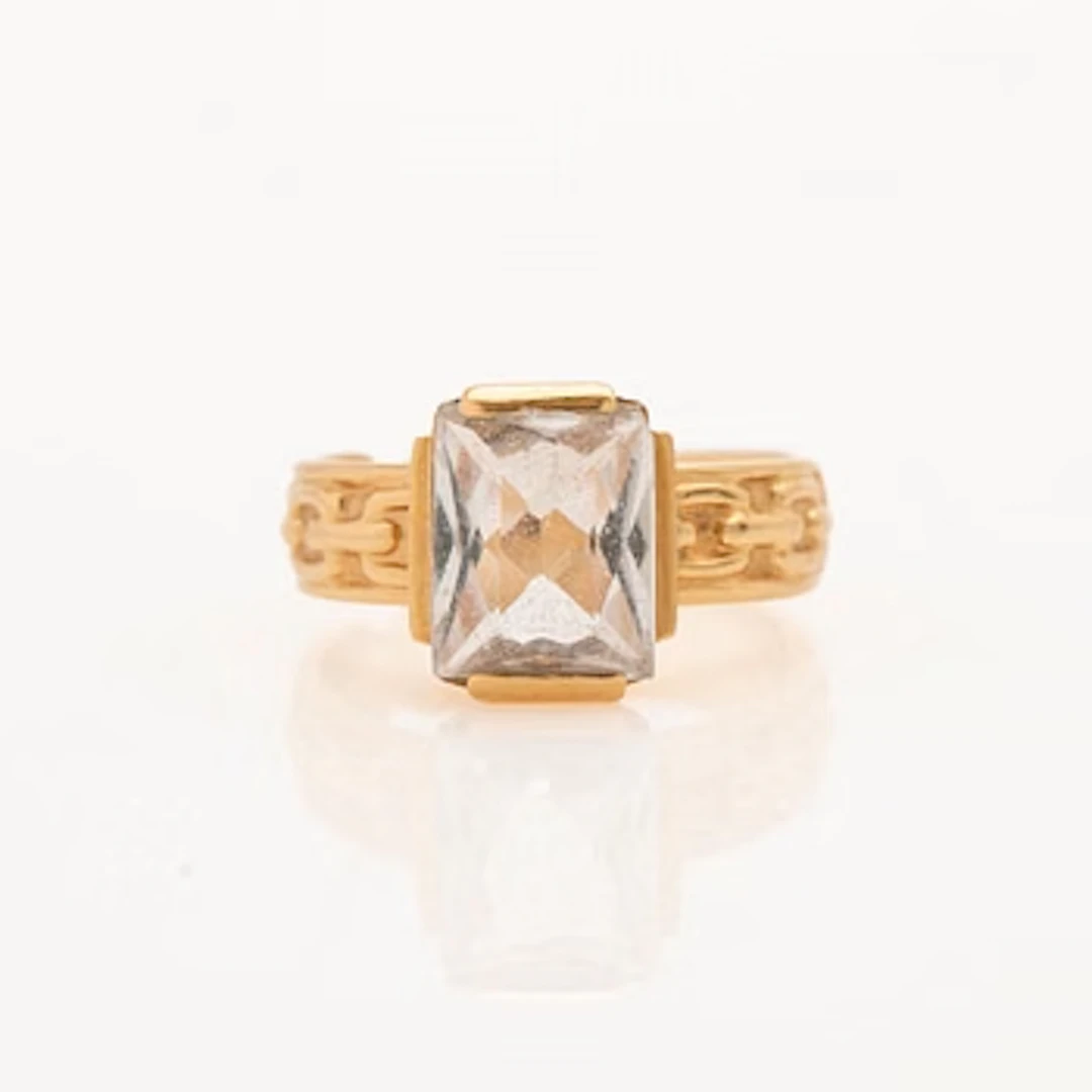 Ring, 18K gold, G. Dahlgren & Co, Malmö, second half of the 20th century.