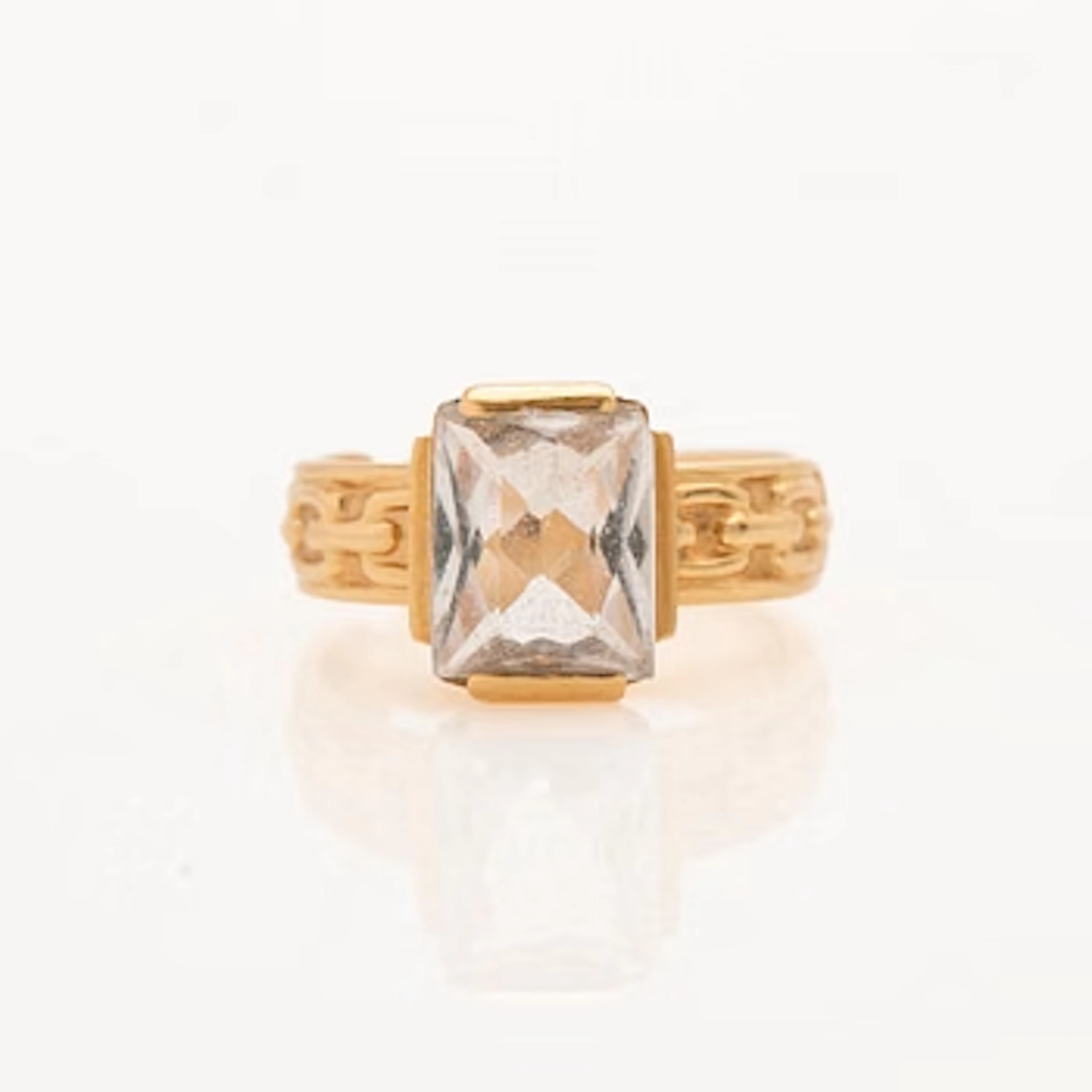 Ring, 18K gold, G. Dahlgren & Co, Malmö, second half of the 20th century.