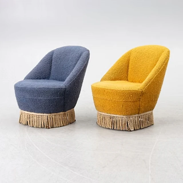 Armchairs, a pair, Casa E Giardino, Italy, second half of the 20th century.