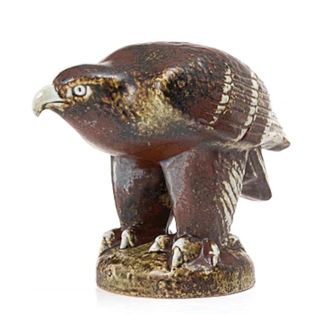 Lisa Larson, a 'Kungsörn' figurine, Gustavsberg for NK, Nordiska Kompaniet