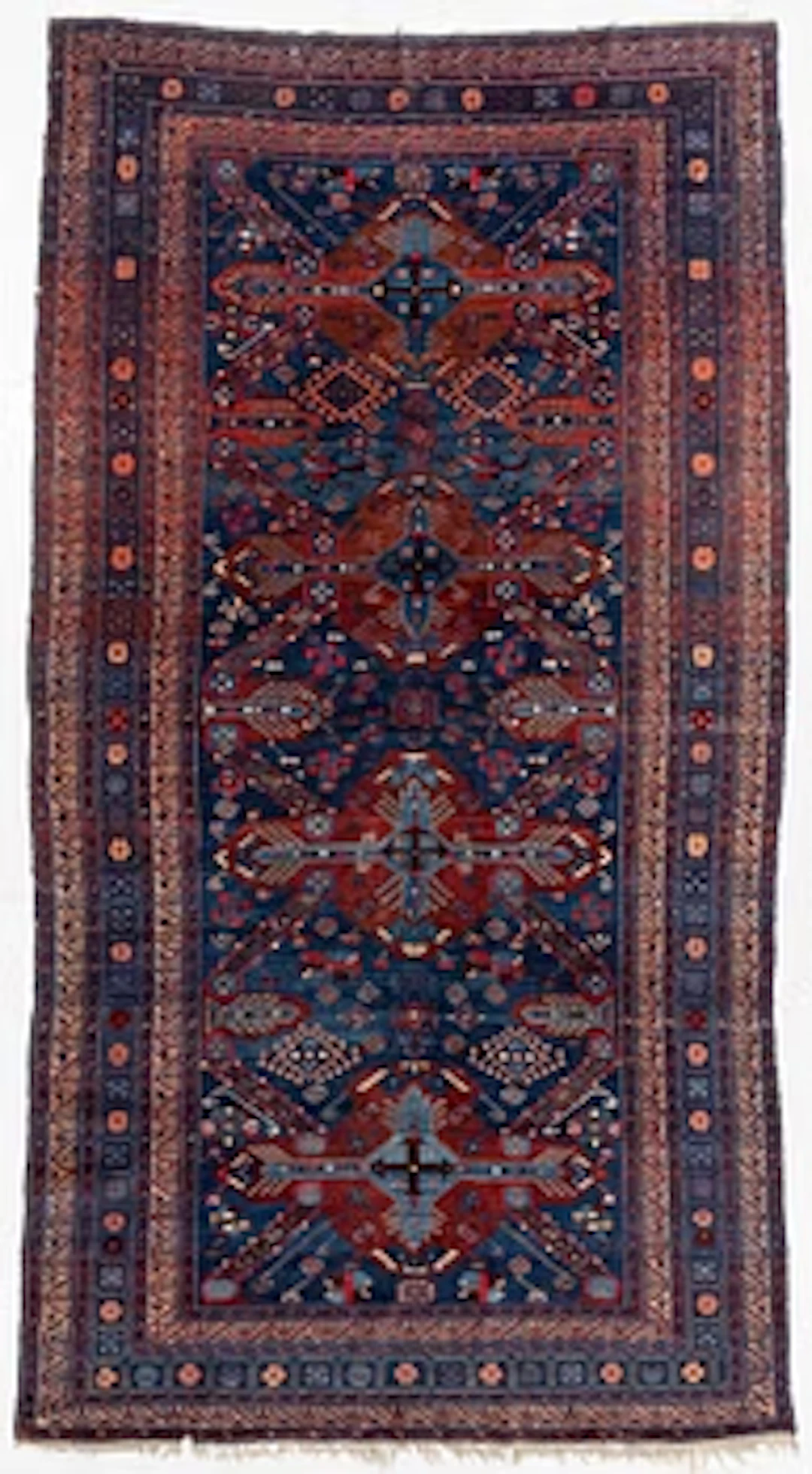 An Antique Seychour Long Rug, East Caucasus, c. 330 x 180 cm.