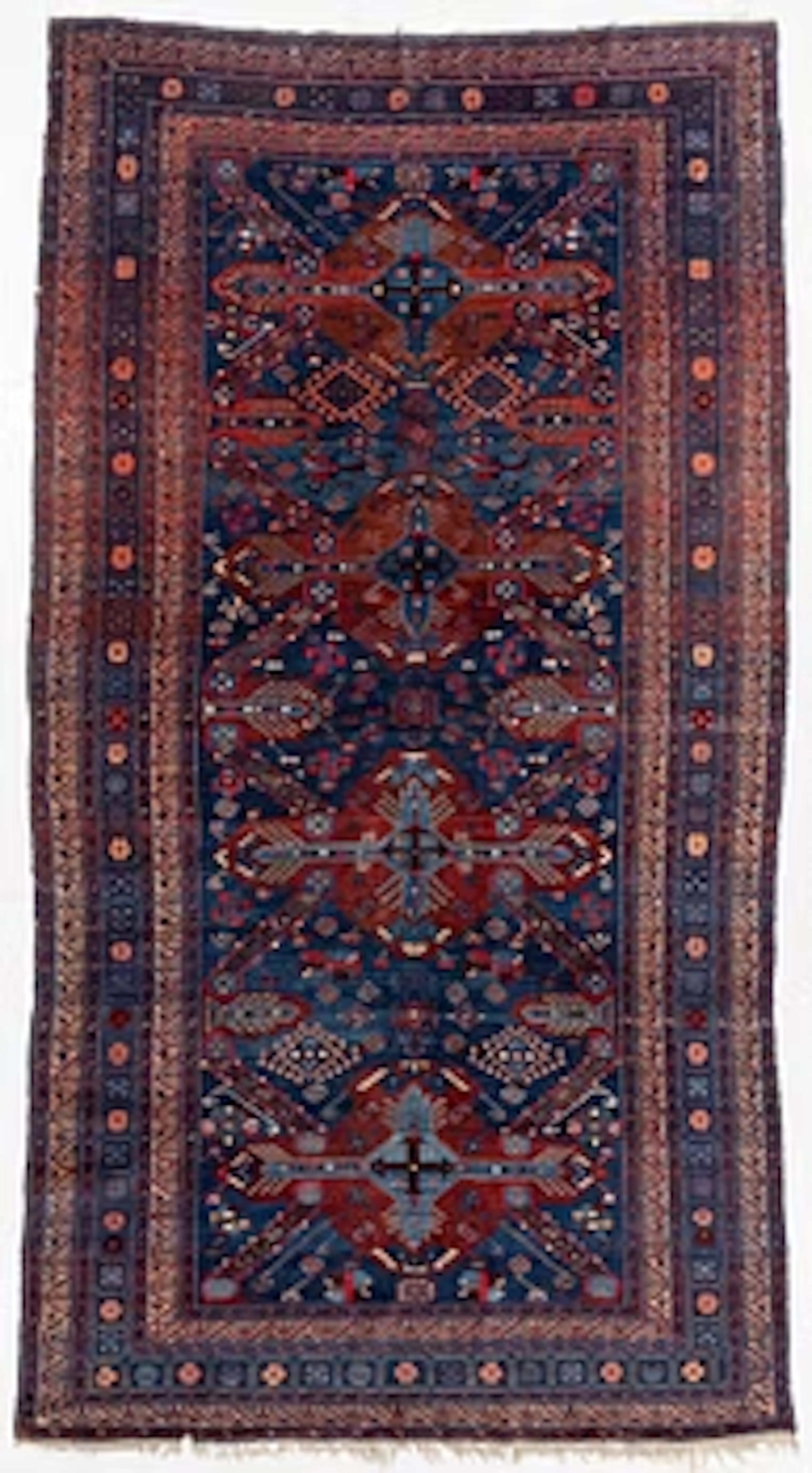 An Antique Seychour Long Rug, East Caucasus, c. 330 x 180 cm.