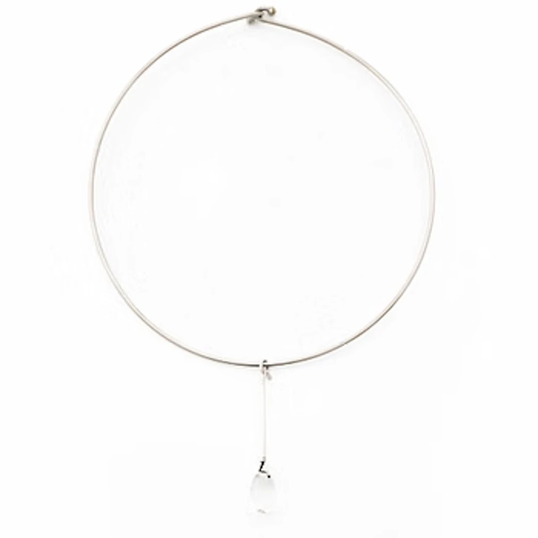 Vivianna Torun Bülow-Hübe, Silver pendant with rock crystal, for Georg Jensen.