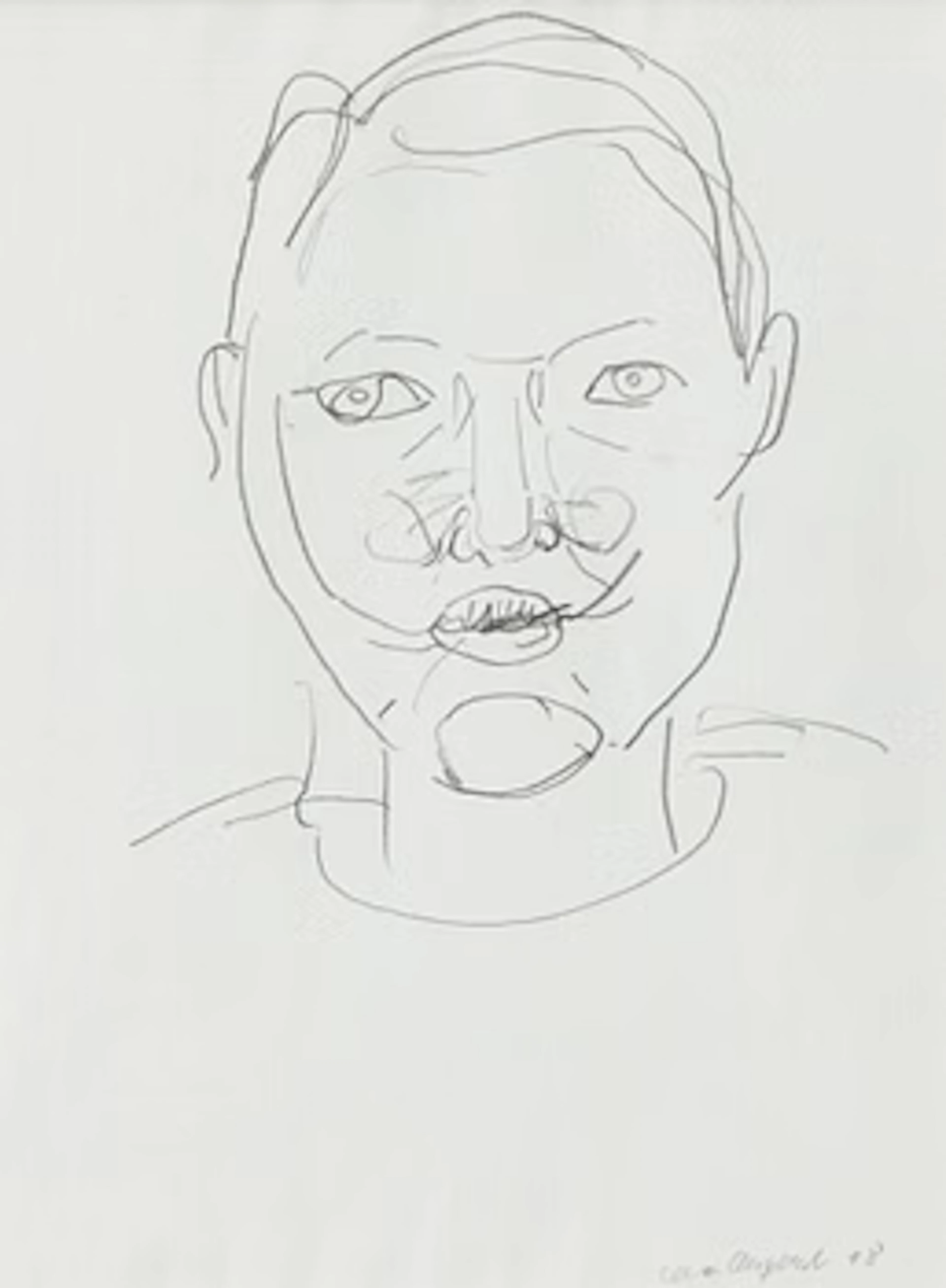Lena Cronqvist, Self-Portrait.