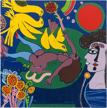 Beverloo Corneille, "Femme á la fleur".