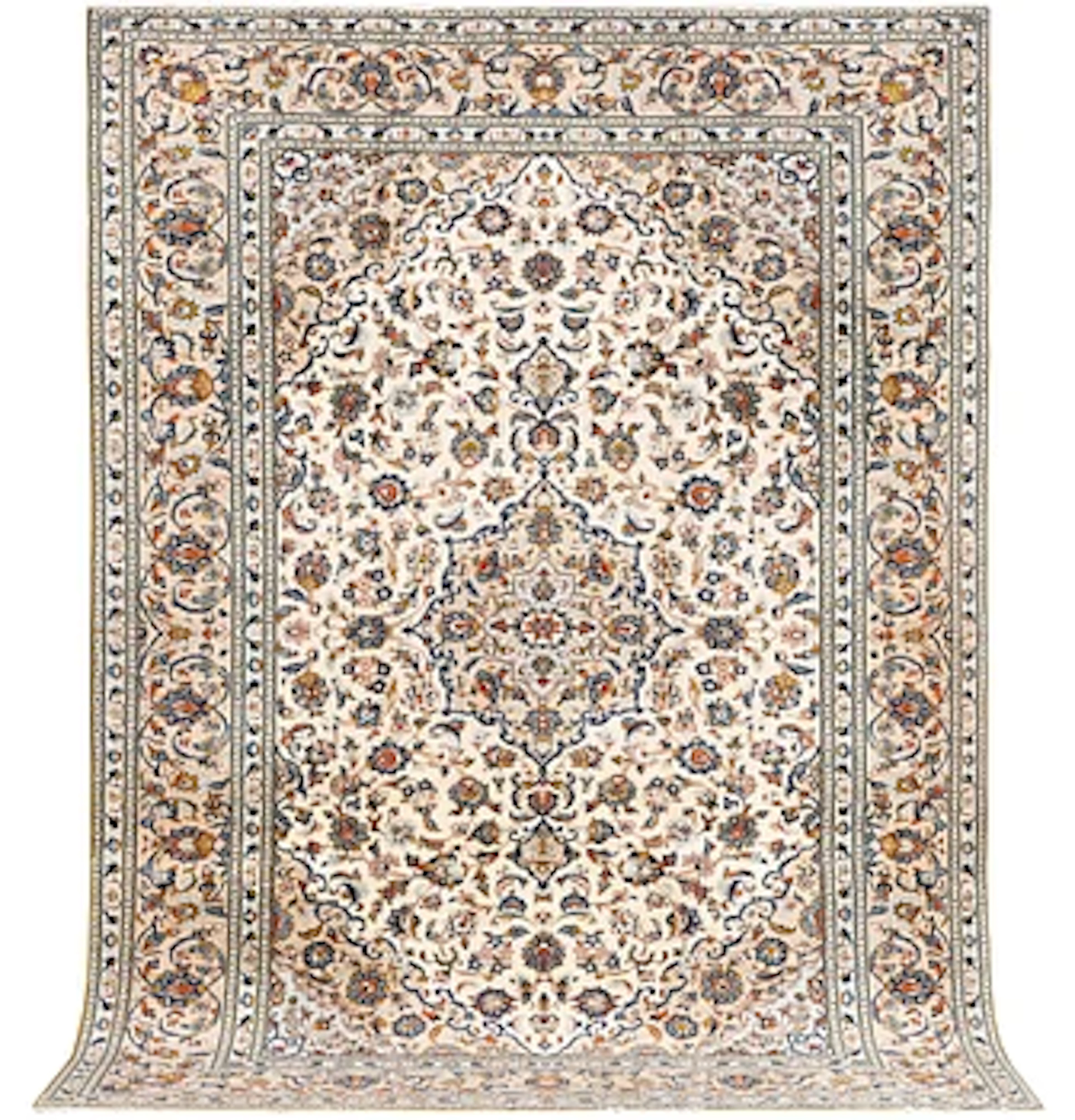 A Keshan carpet, c. 341 x 247 cm.