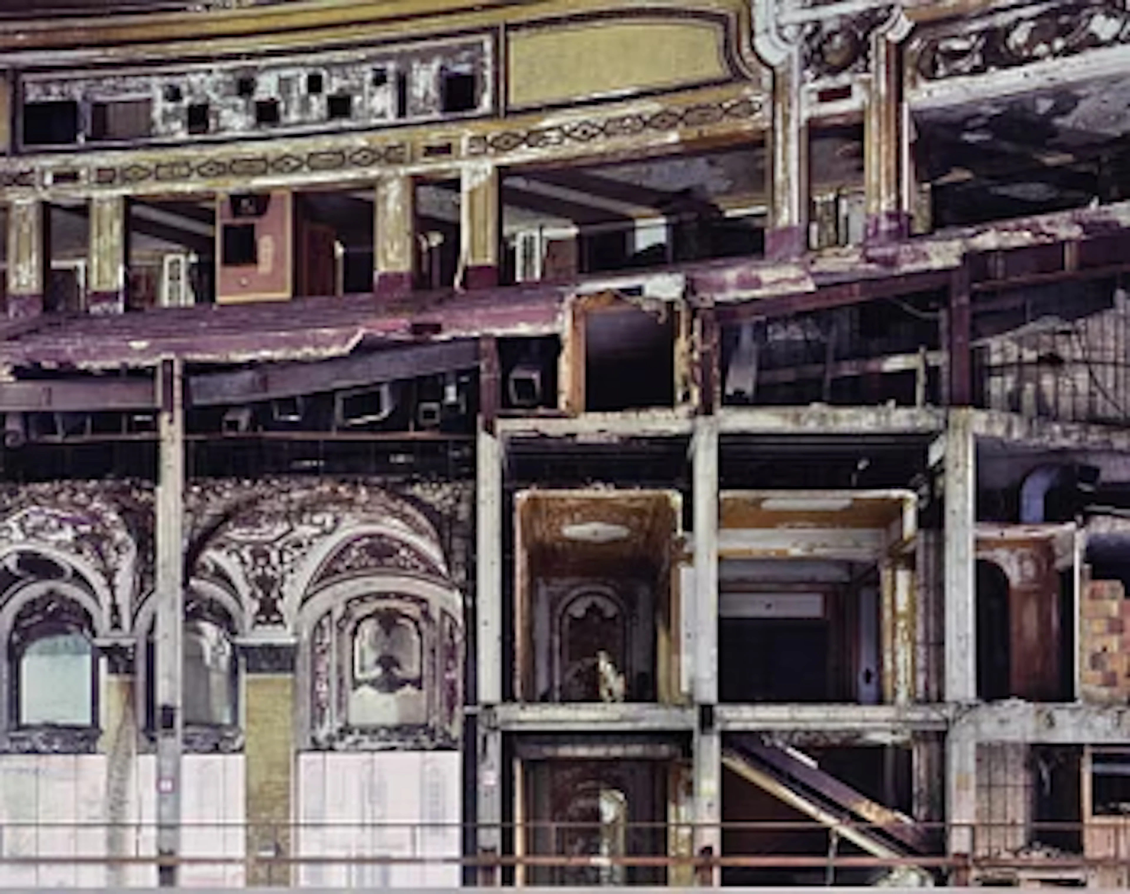 Yves Marchand & Romain Meffre, "Structure Cut, Michigan Theater, Detroit"