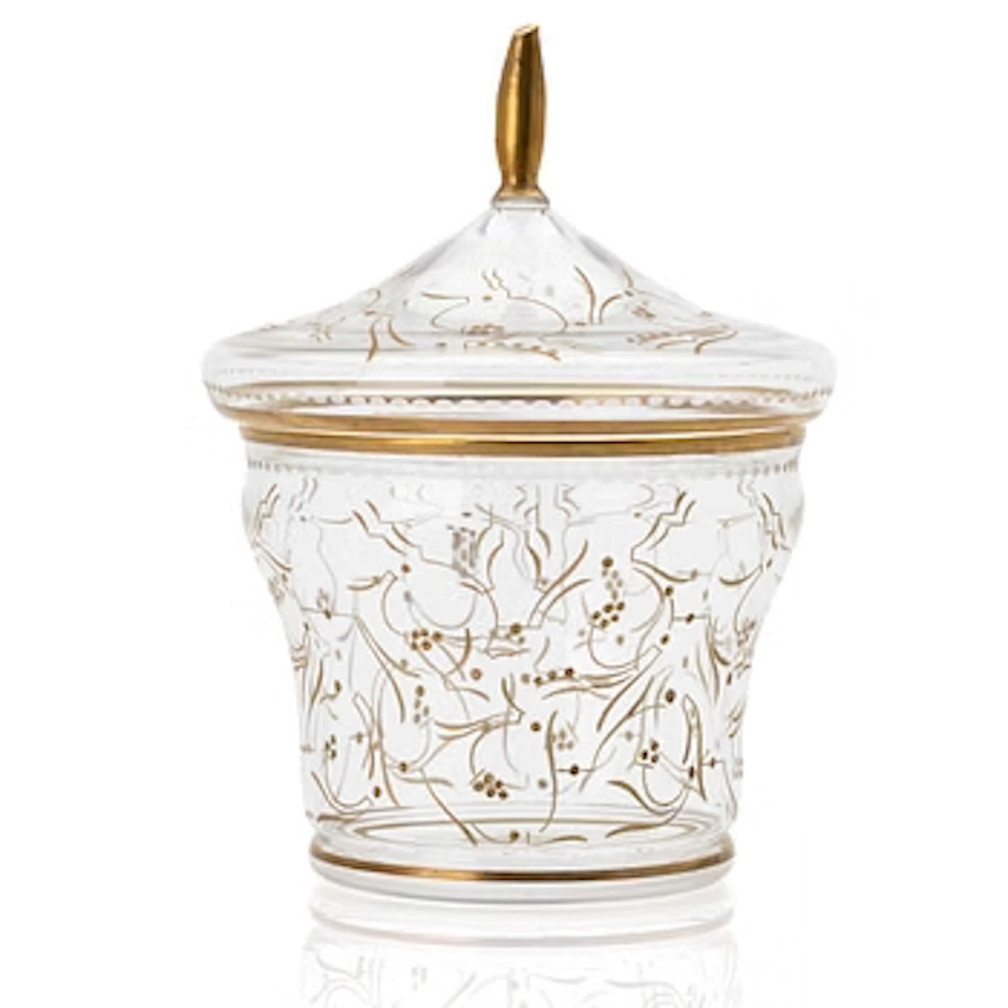 Ewald Dahlskog, A glass lidded bowl, Kosta, 1920s/30s.