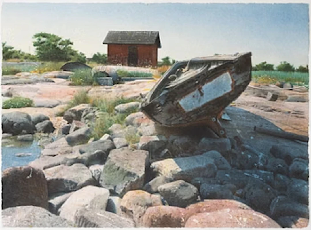 Stanislaw Zoladz, Boat by the Shore.