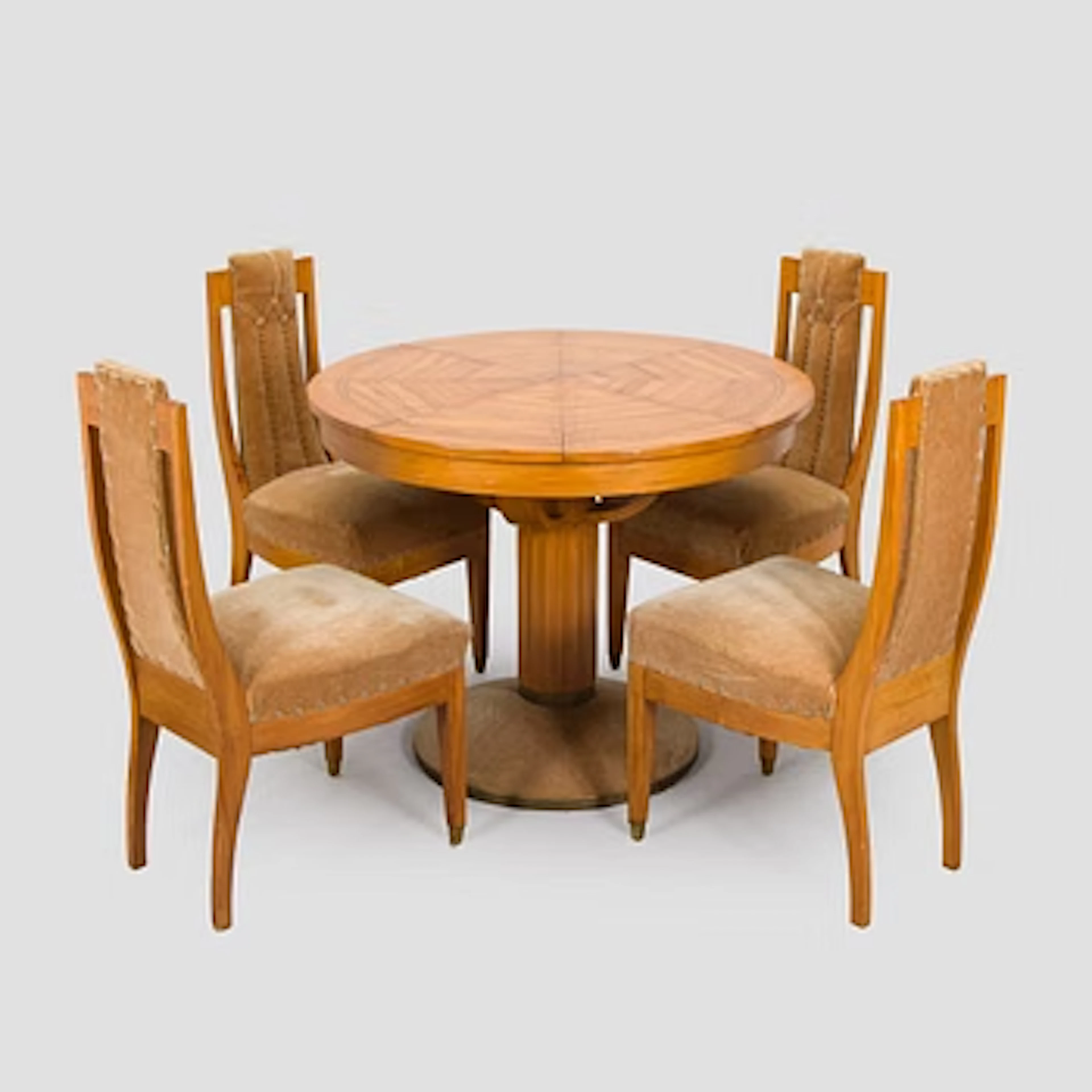 Adolf Koskinen, table and 4 chairs, for Elias Hollo Puunjalostustehdas