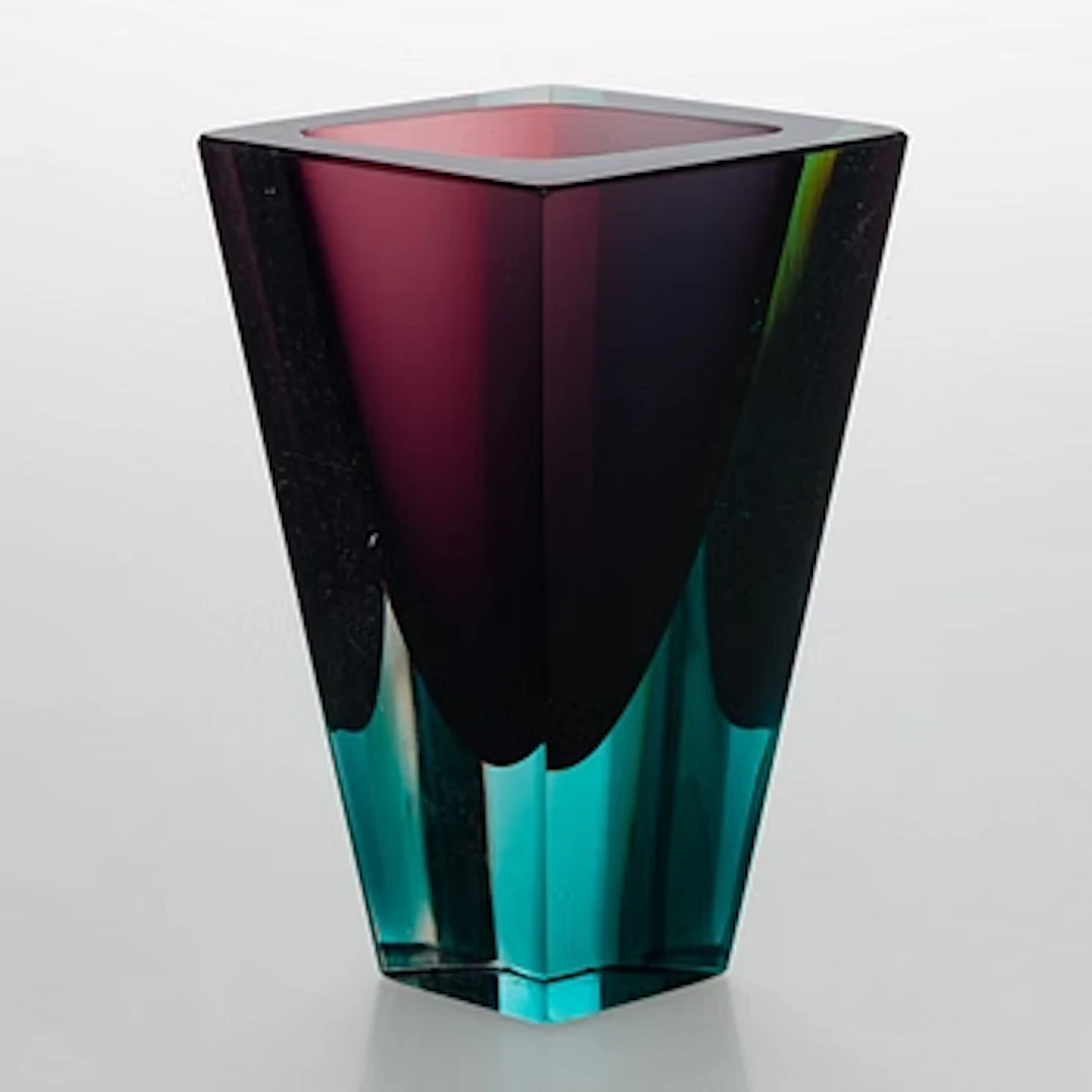 Kaj Franck, a 'Prisma' vase, signed K. Franck, Nuutajärvi Notsjö -59.