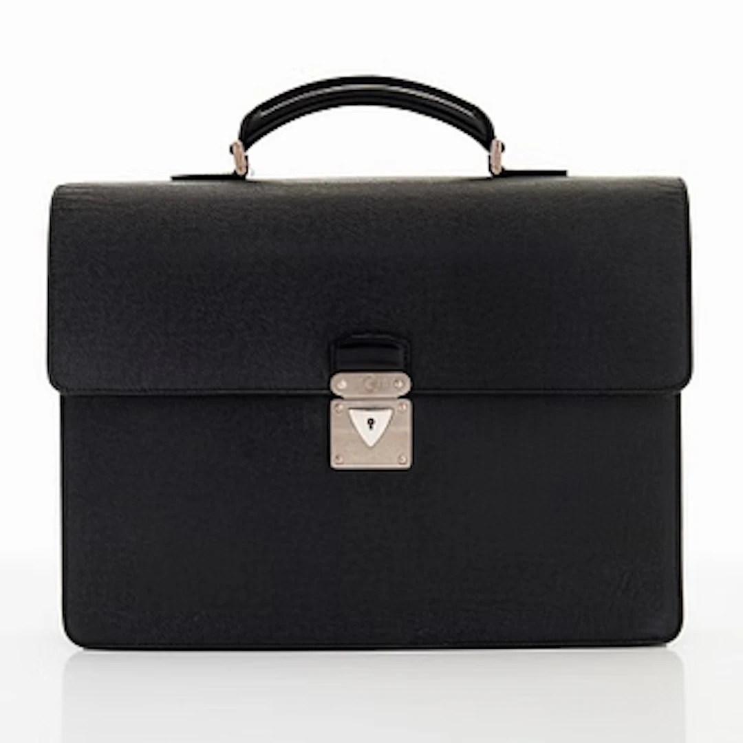 Louis Vuitton, a Taiga leather "Neo Robusto" briefcase.
