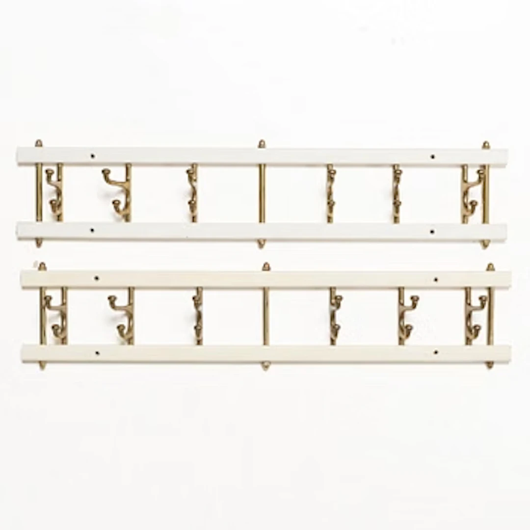 Coat hangers, a pair, “Dekorativ”, Skoglunds Metallgjuteri, Anderstorp