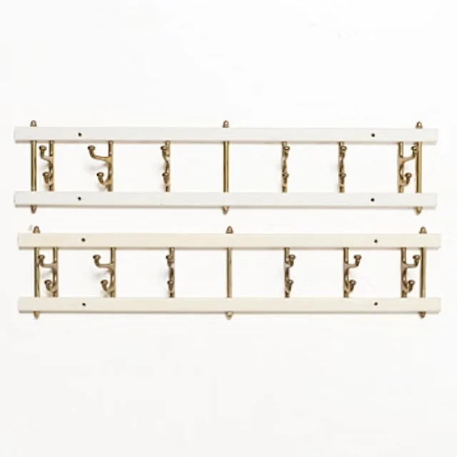 Coat hangers, a pair, “Dekorativ”, Skoglunds Metallgjuteri, Anderstorp