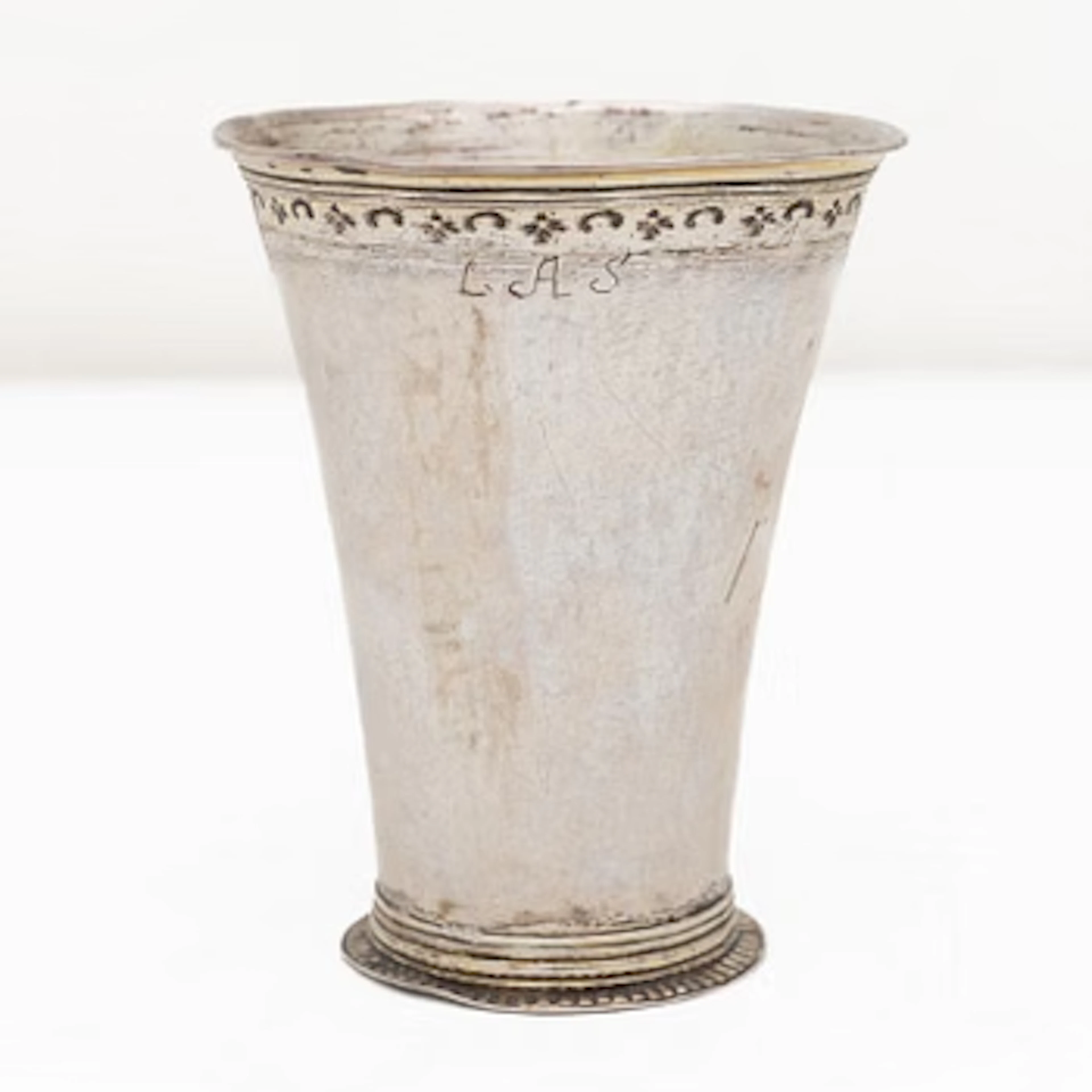 A Swedish silver beaker, mark of JA Starin, Stockholm 1746.