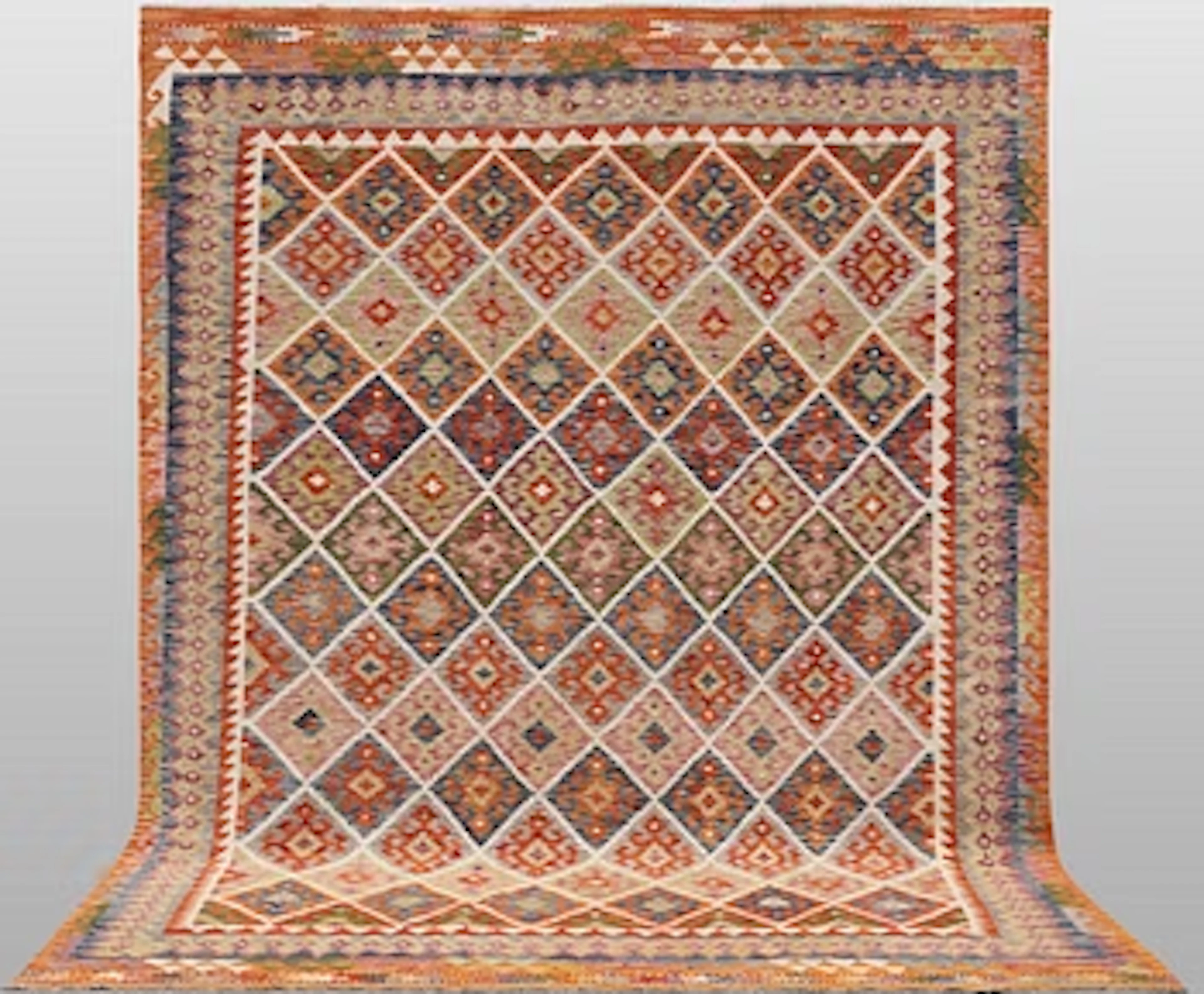 A Kelim carpet, 292 x 252 cm.