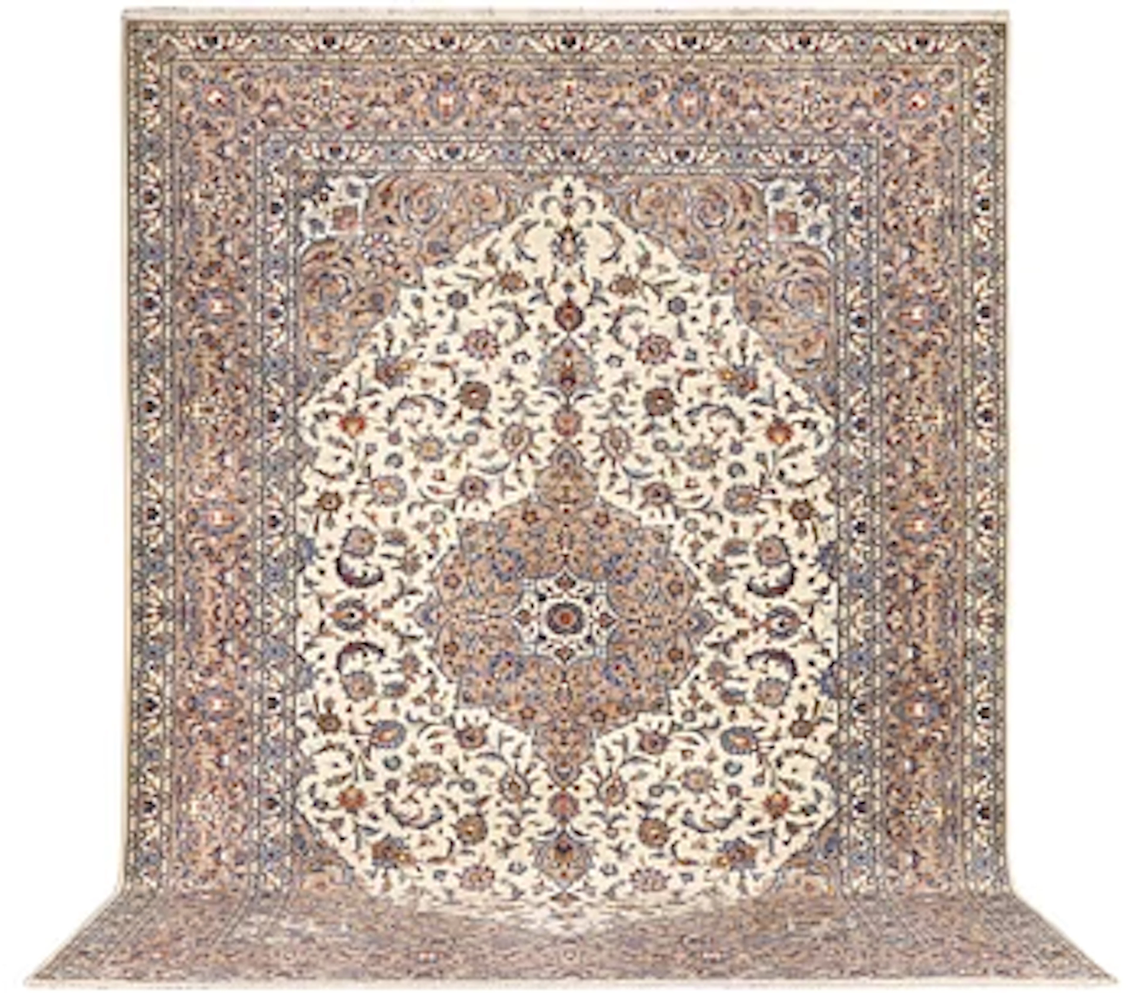 A Keshan carpet, c. 420 x 305 cm.