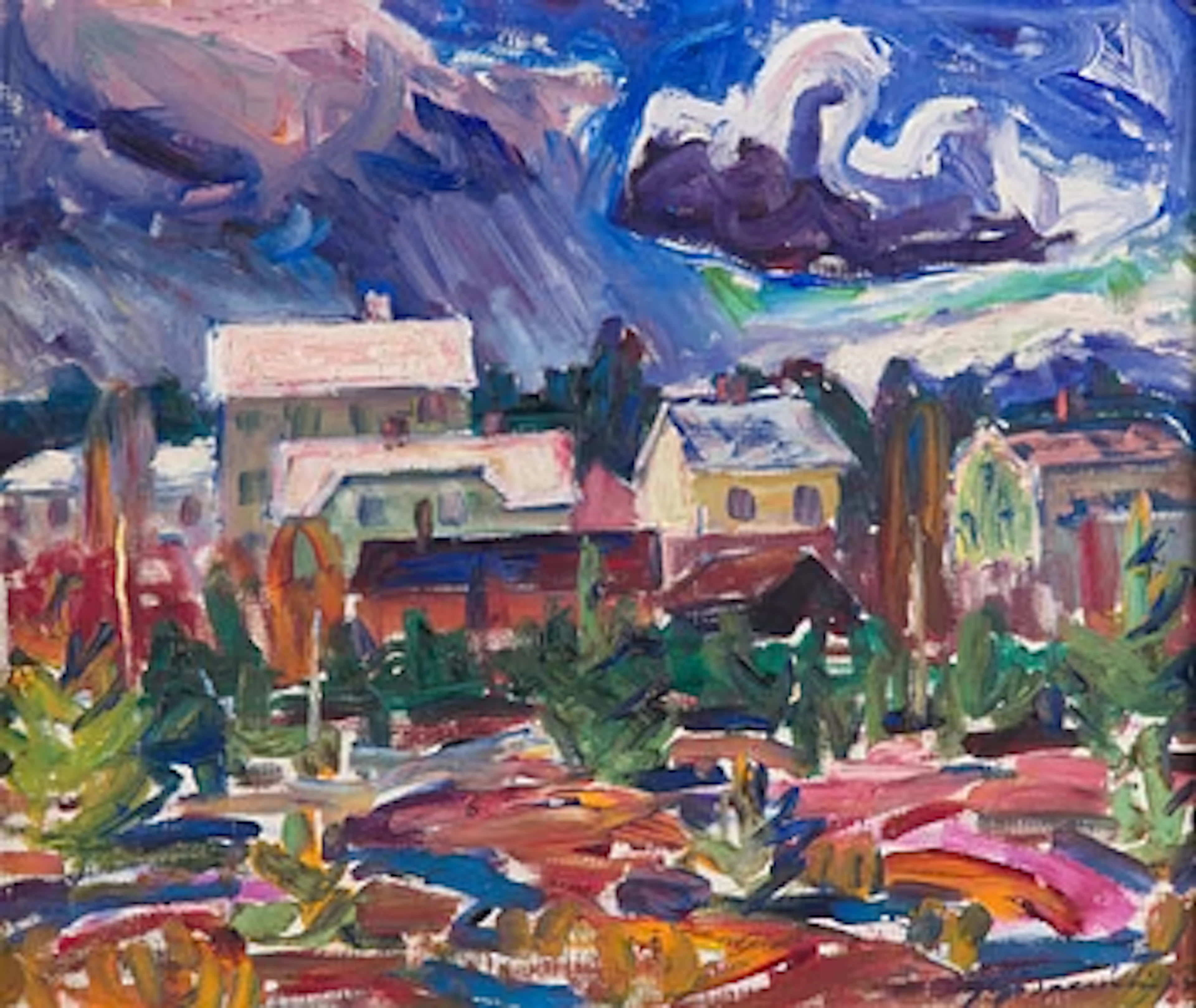 Yrjö Saarinen, View from a Village.
