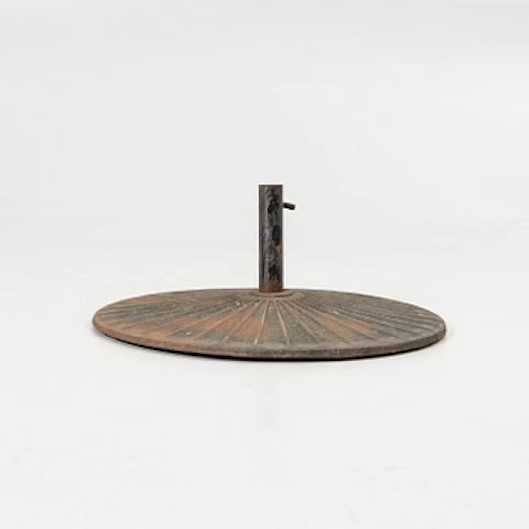 Parasol base, cast iron, early 20th century.