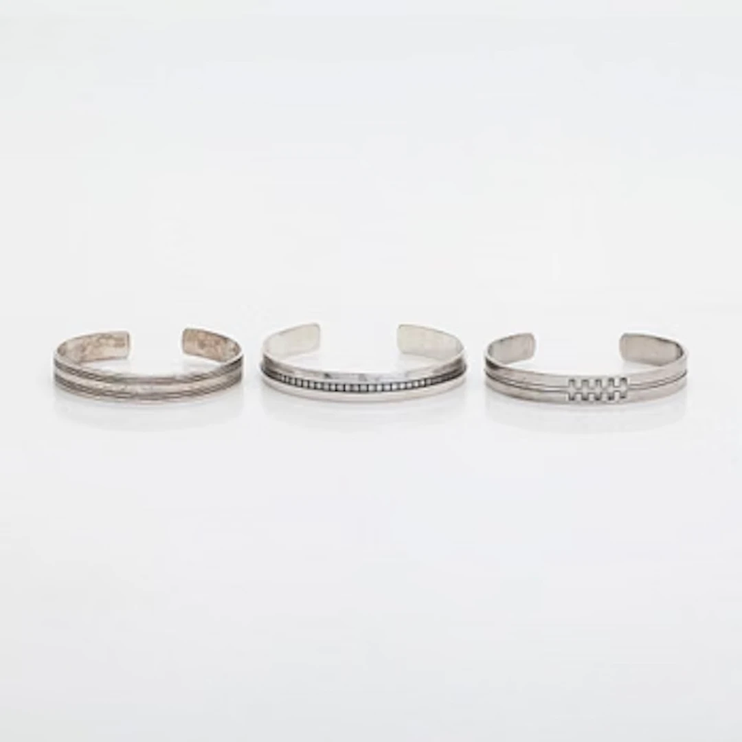 Kalevala Koru, bracelets, 3 pcs, silver, Helsinki 1962–1998.