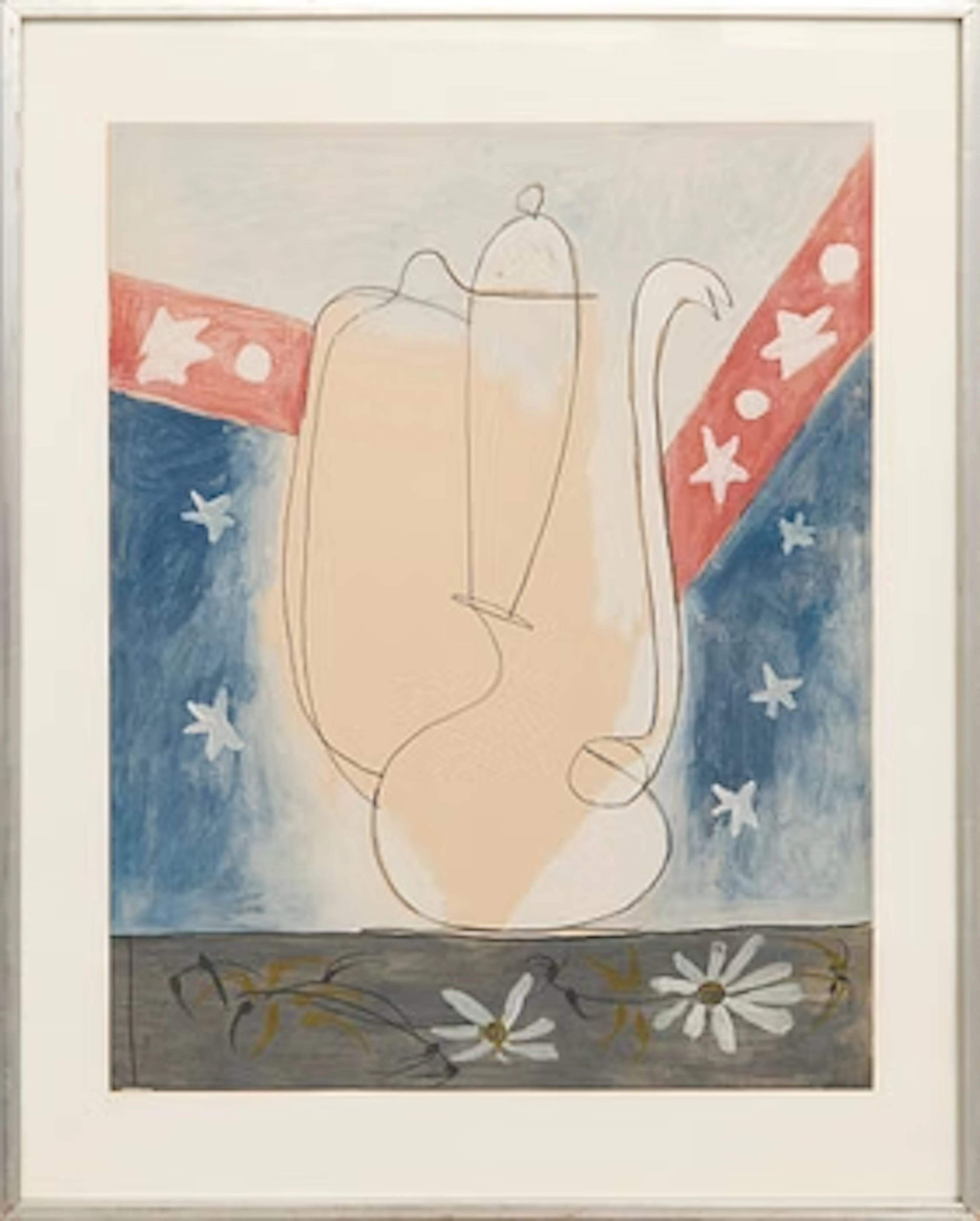 Pablo Picasso, After, from "Faunes et Flores d'Antibes" 1960.
