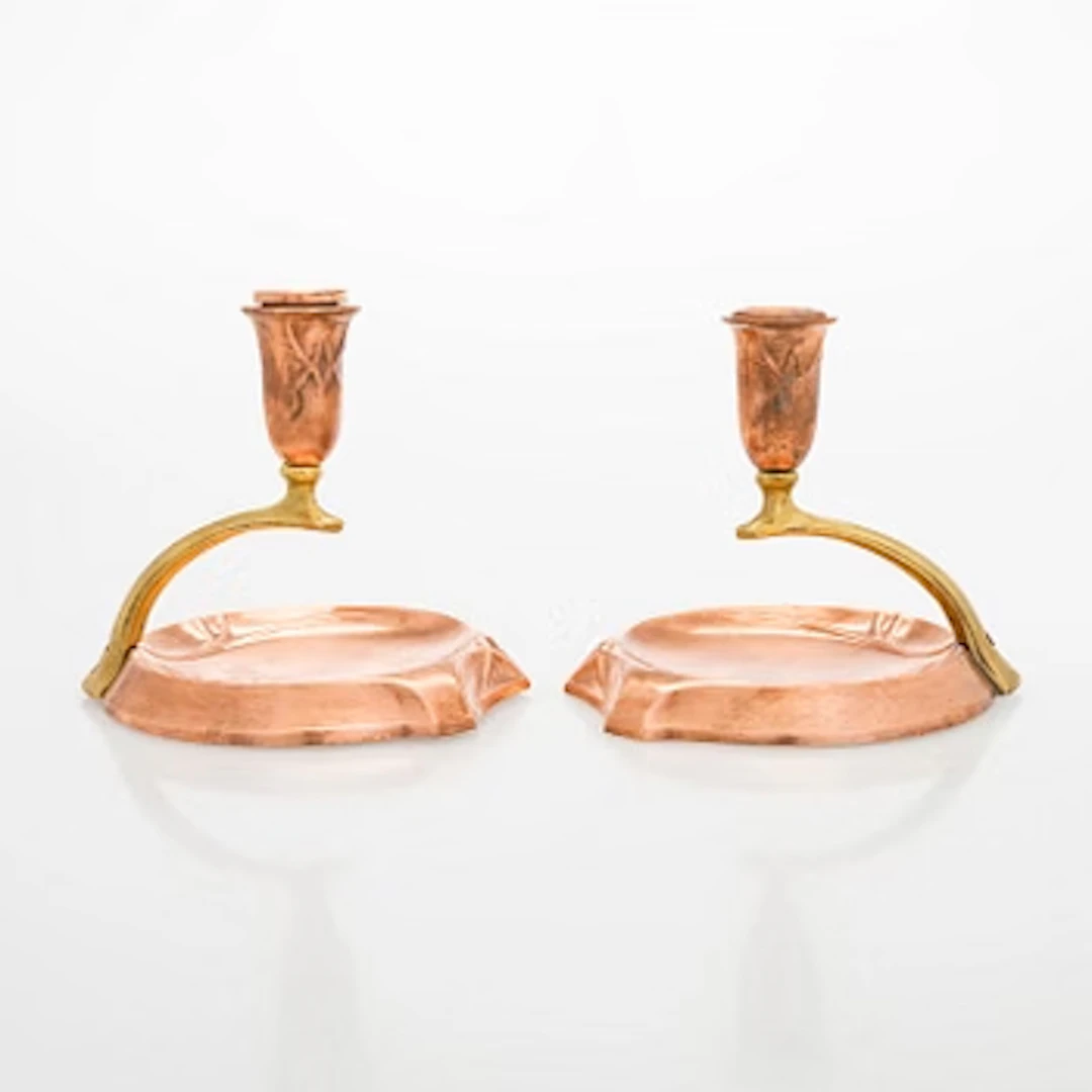 A pair of early 20th century WMF (Württembergische Metallwarenfabrik)