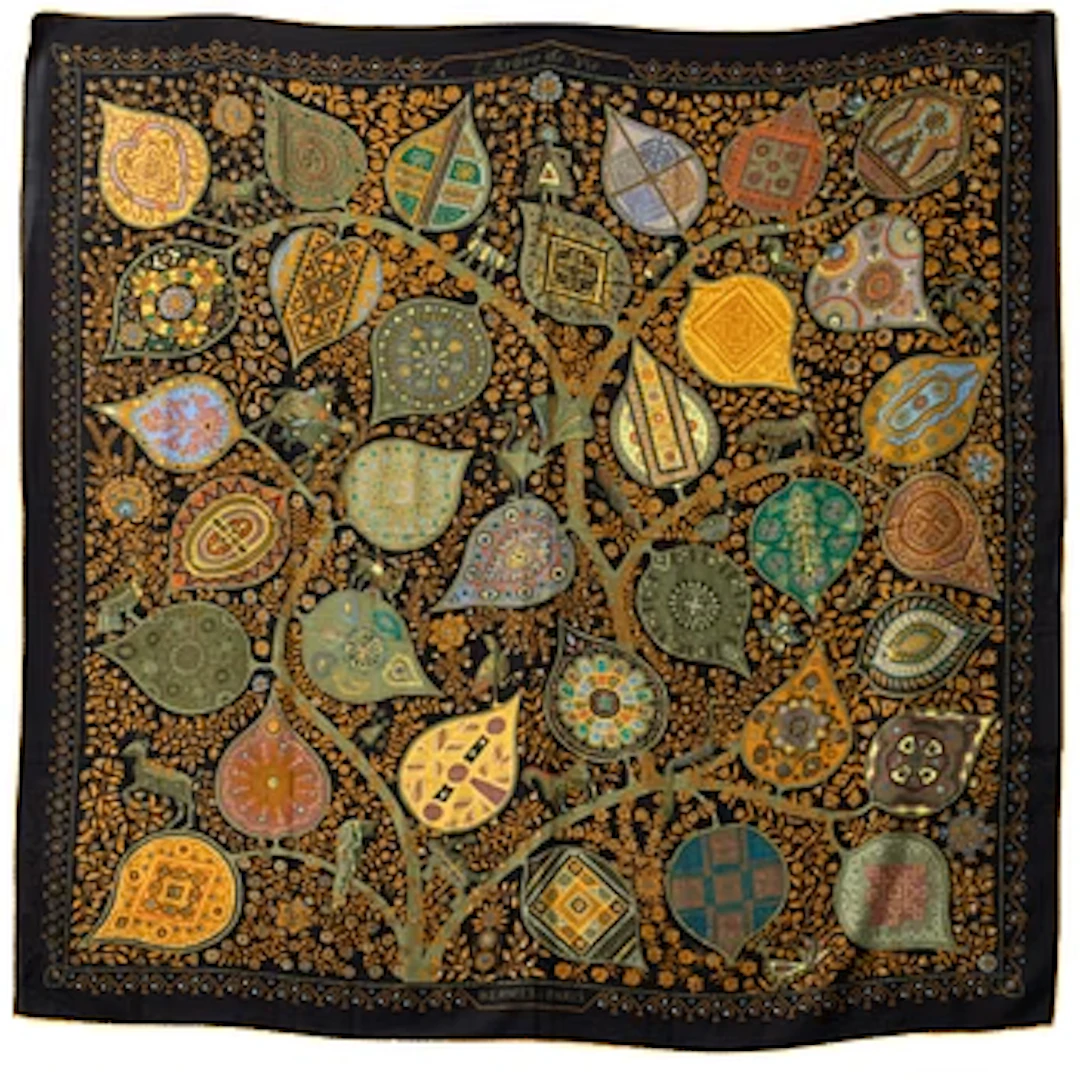 Hermès, Shawl/scarf, “L'Arbre de Vie”.