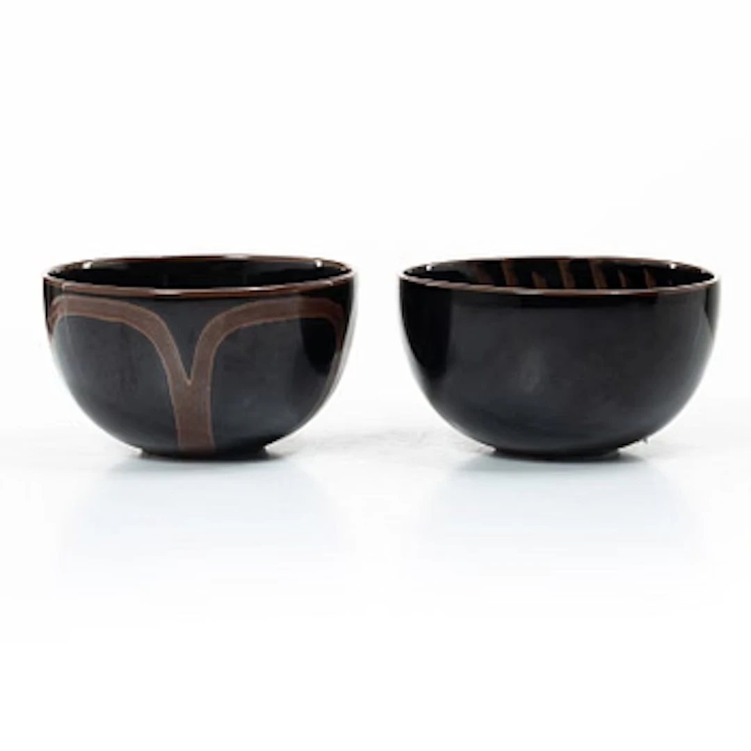 Stig Lindberg, two bowls, Gustavsberg Studio.
