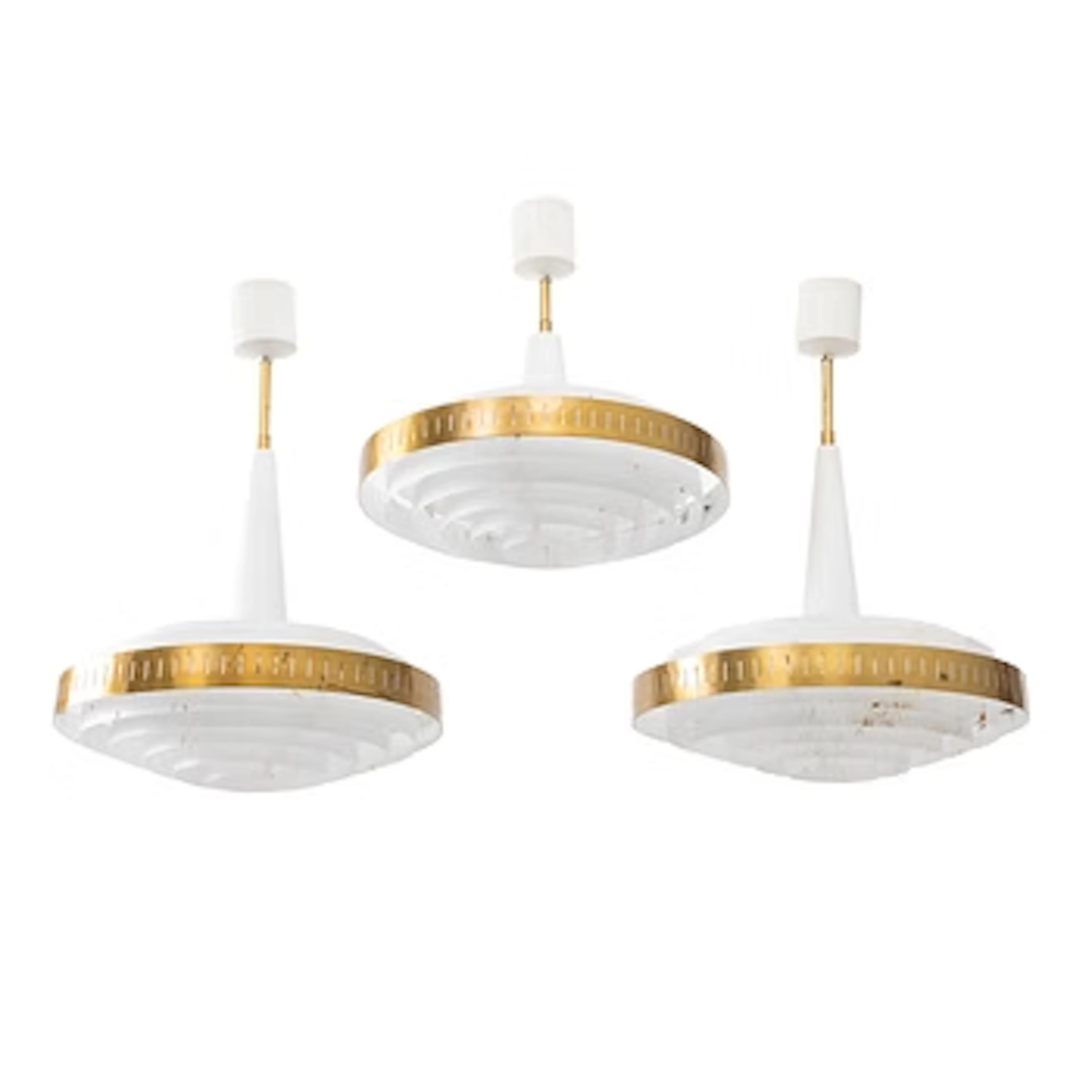 Ceiling lamps, 3 pcs, 1950s/60s.