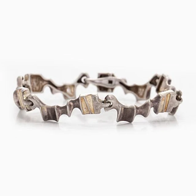 Björn Weckström, "Caravan" bracelet, silver, Lapponia, 1975.