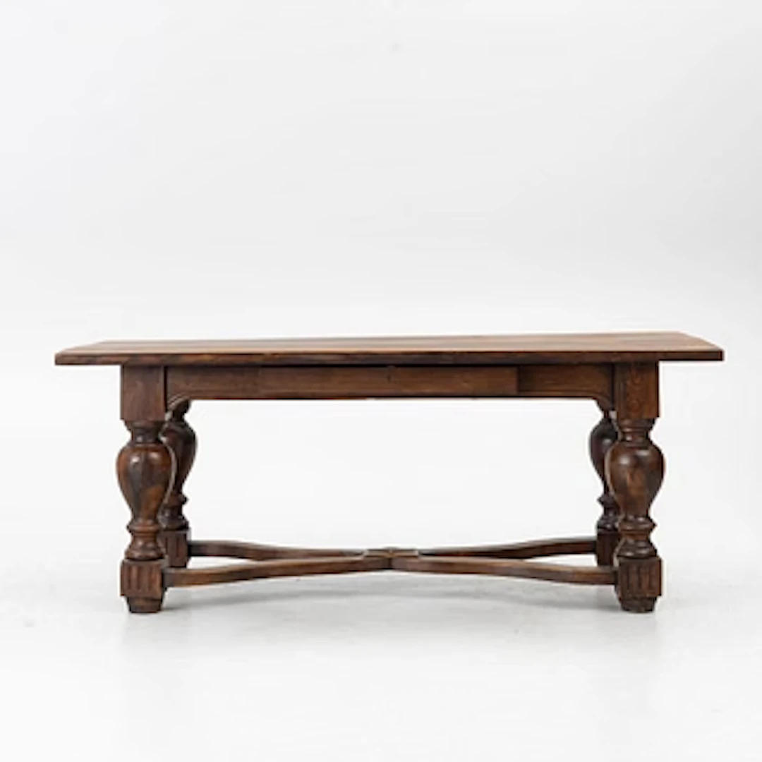 Library table, Baroque style, 19th century