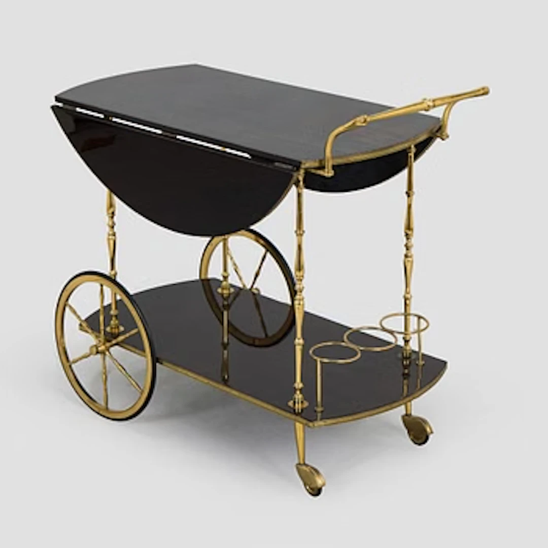 Serving trolley, 20th century.