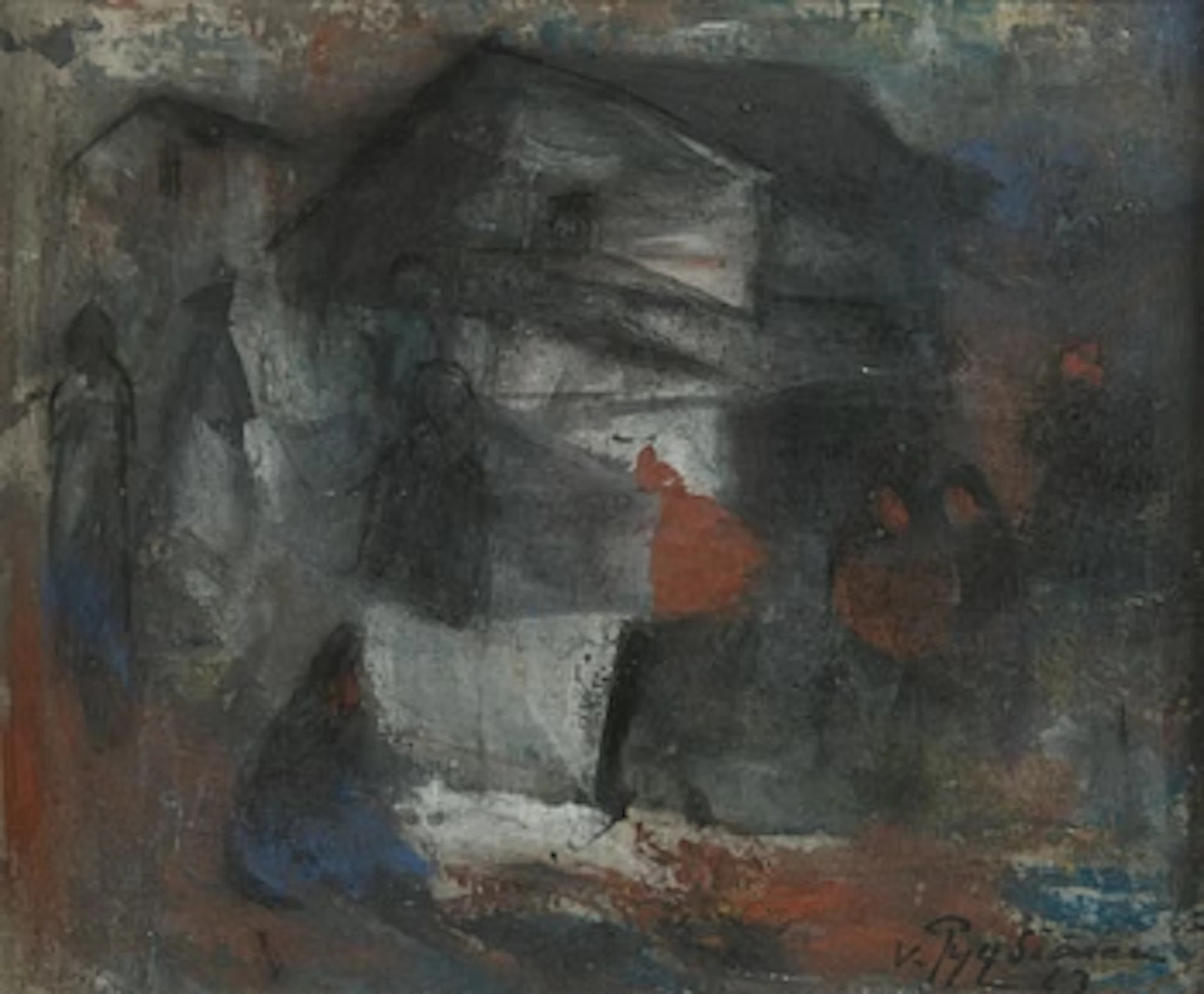 Valdemar Pyysiäinen, Abstract landscape.