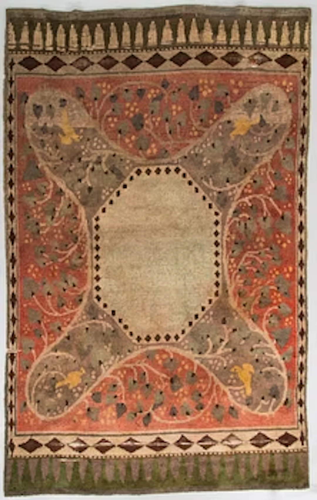 Väinö Blomstedt, rug/ rya rug for Friends of Finnish Handicraft. Circa