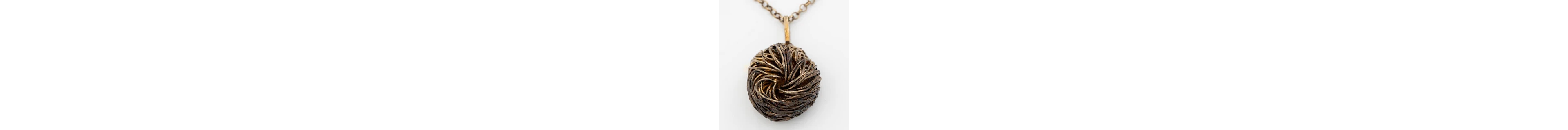 Flora Danica pendant with chain, silver, Denmark.