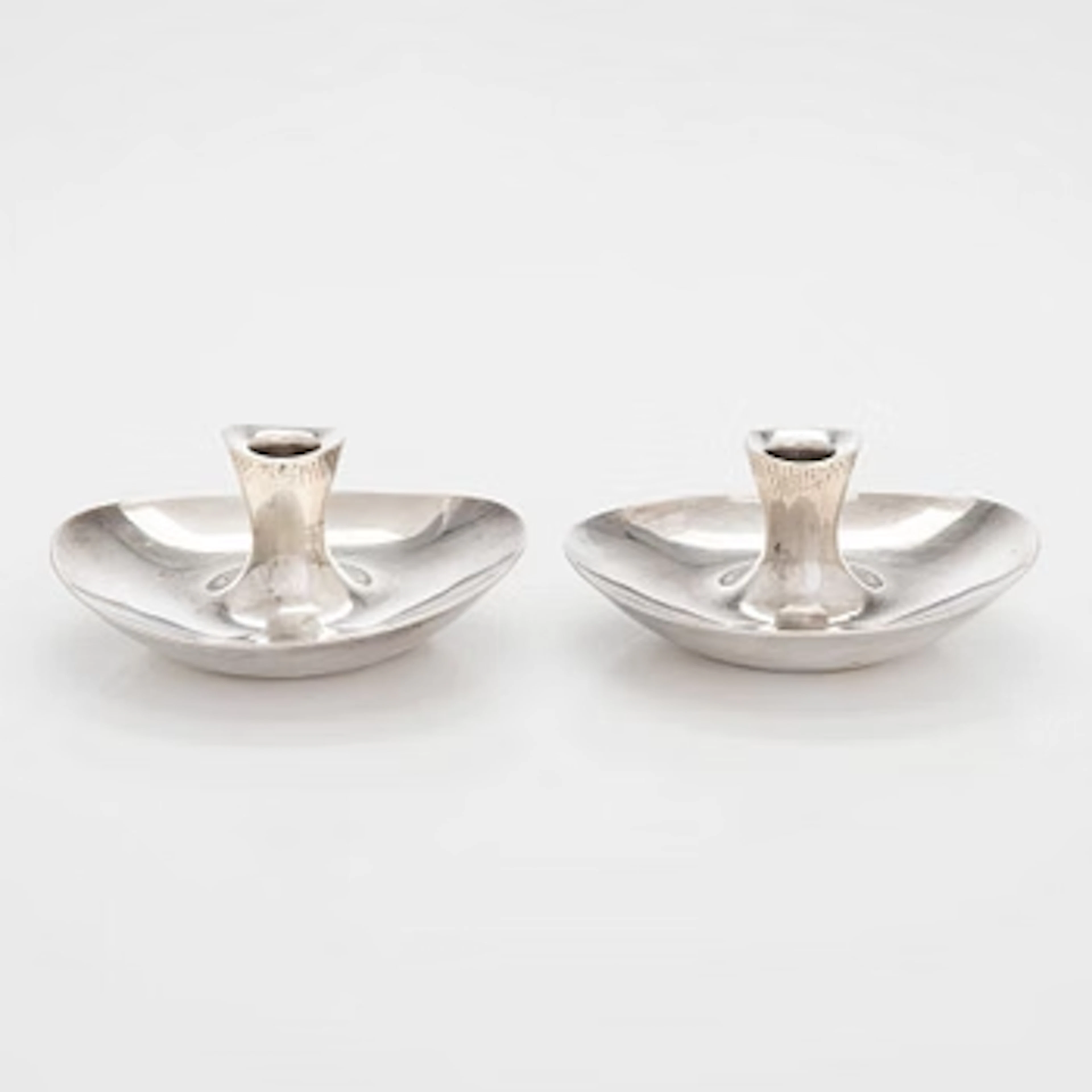 Tapio Wirkkala, A pair of silver candlesticks, Helsinki 1956.