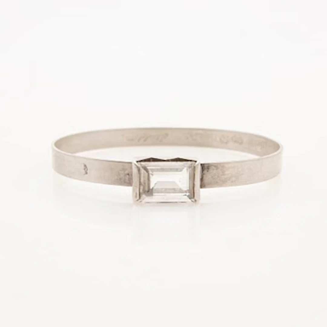 Åke Lindström for Bengt Erik Hallberg, bracelet, silver with rock