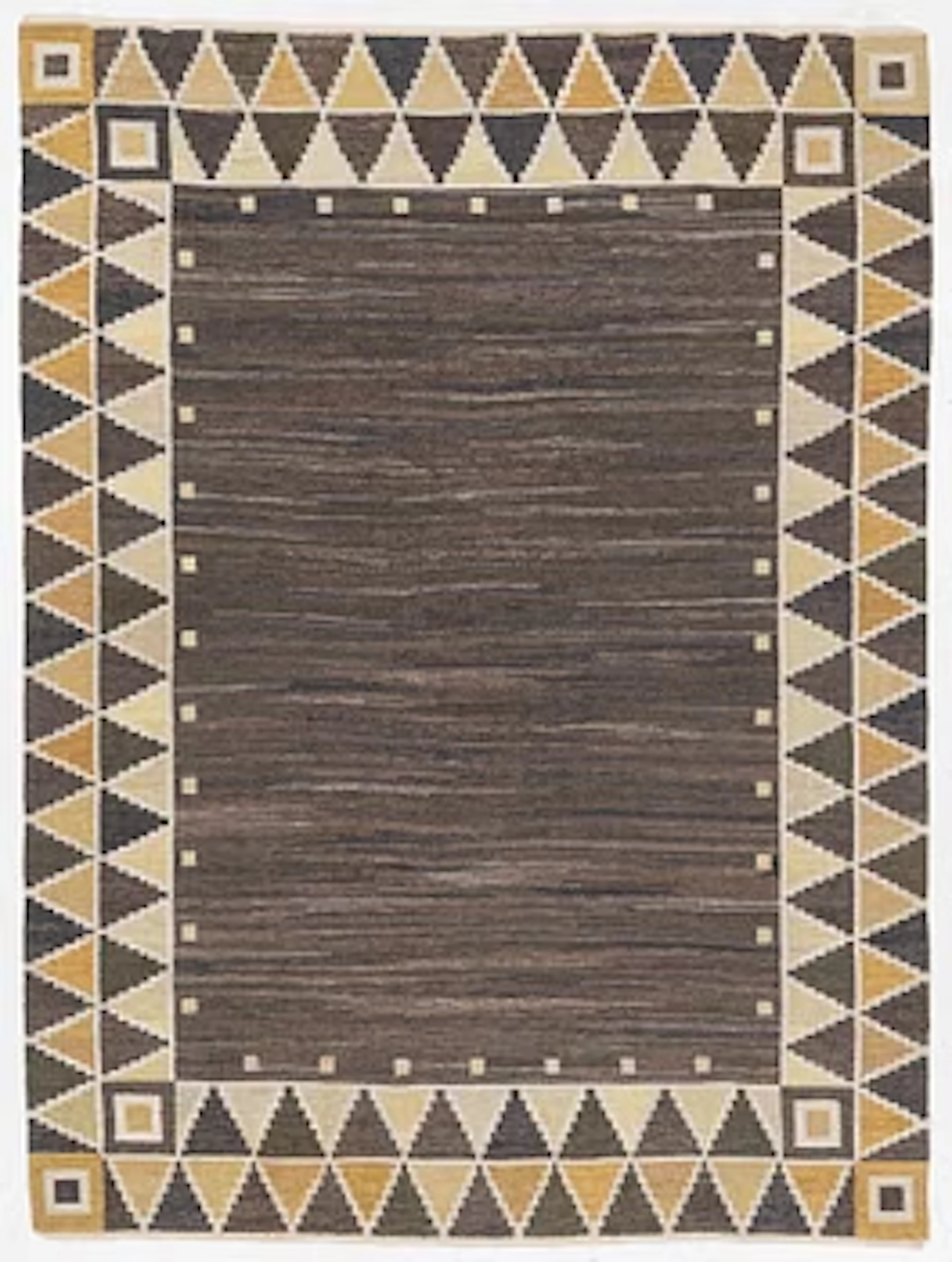 A flat weave rug, c. 245 x 185 cm.