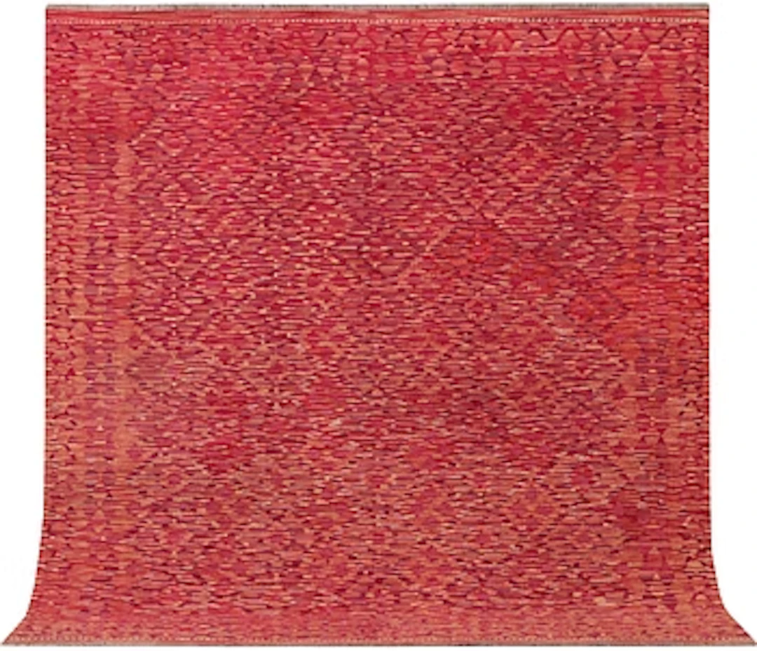 An Afghan kelim carpet, c. 200 x 199 cm.