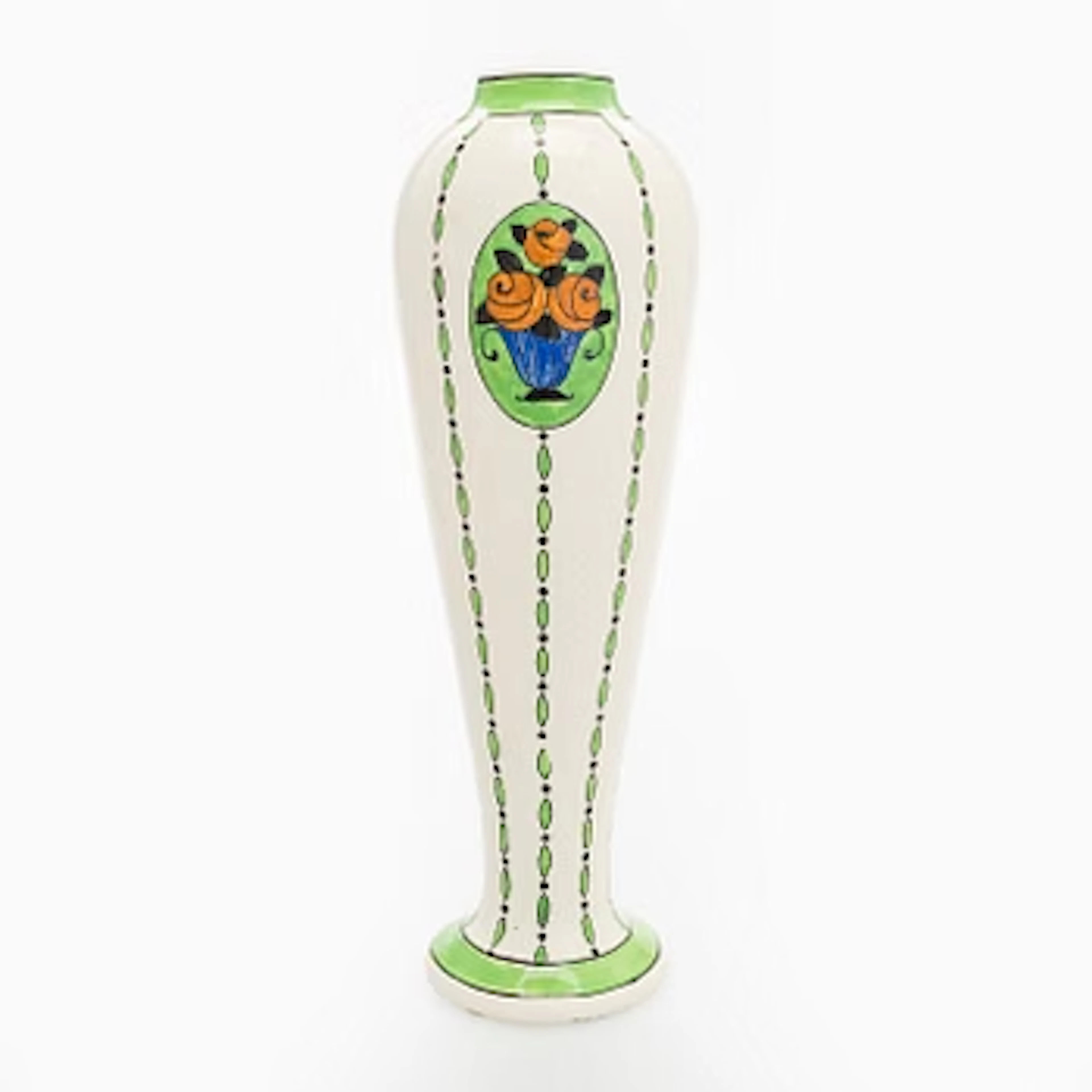 A ceramic vase, for Boch Freres, Belgium, 1920s.