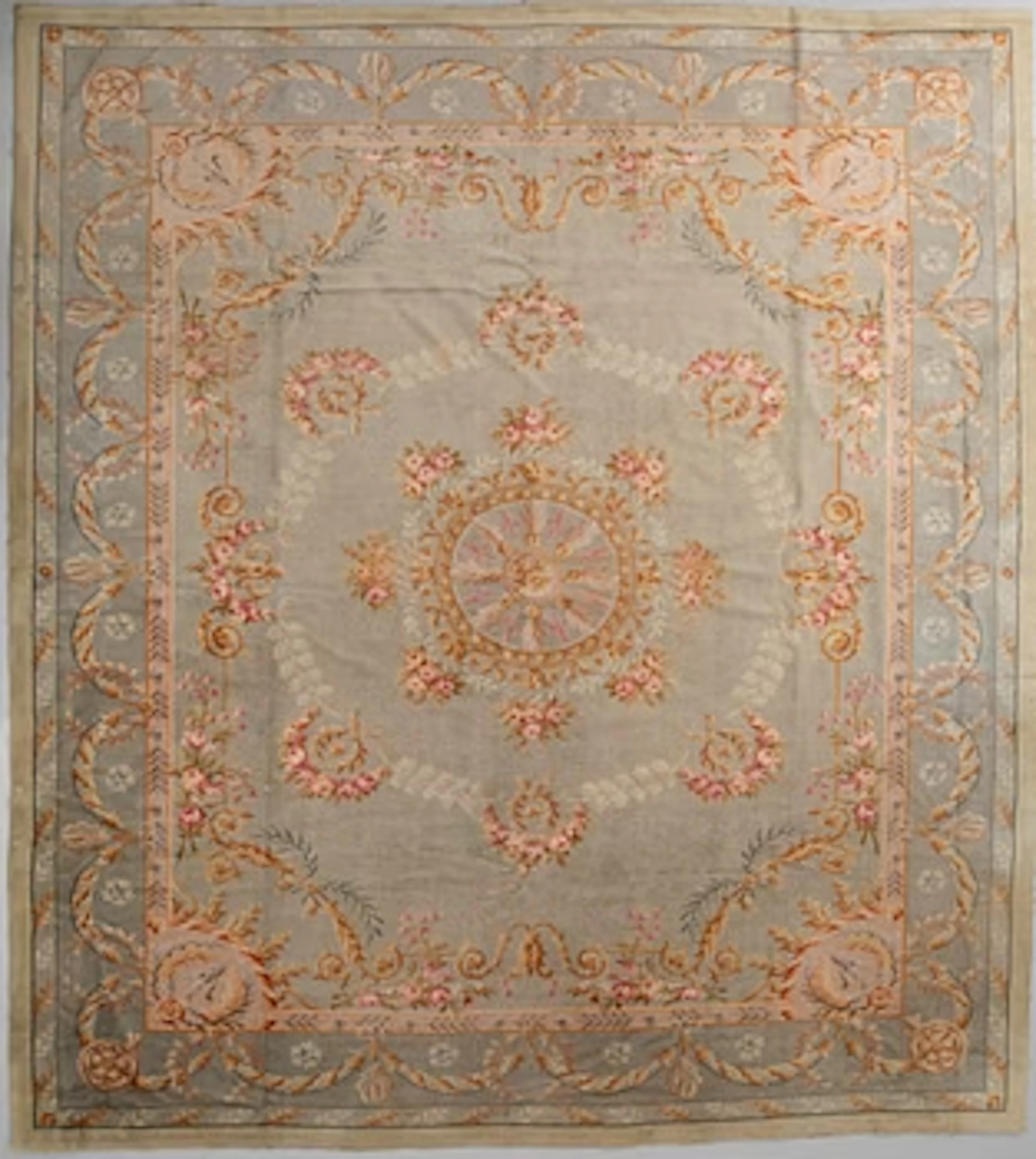 An antique Central European Savonnerie carpet, c.. 500 x 387 cm.