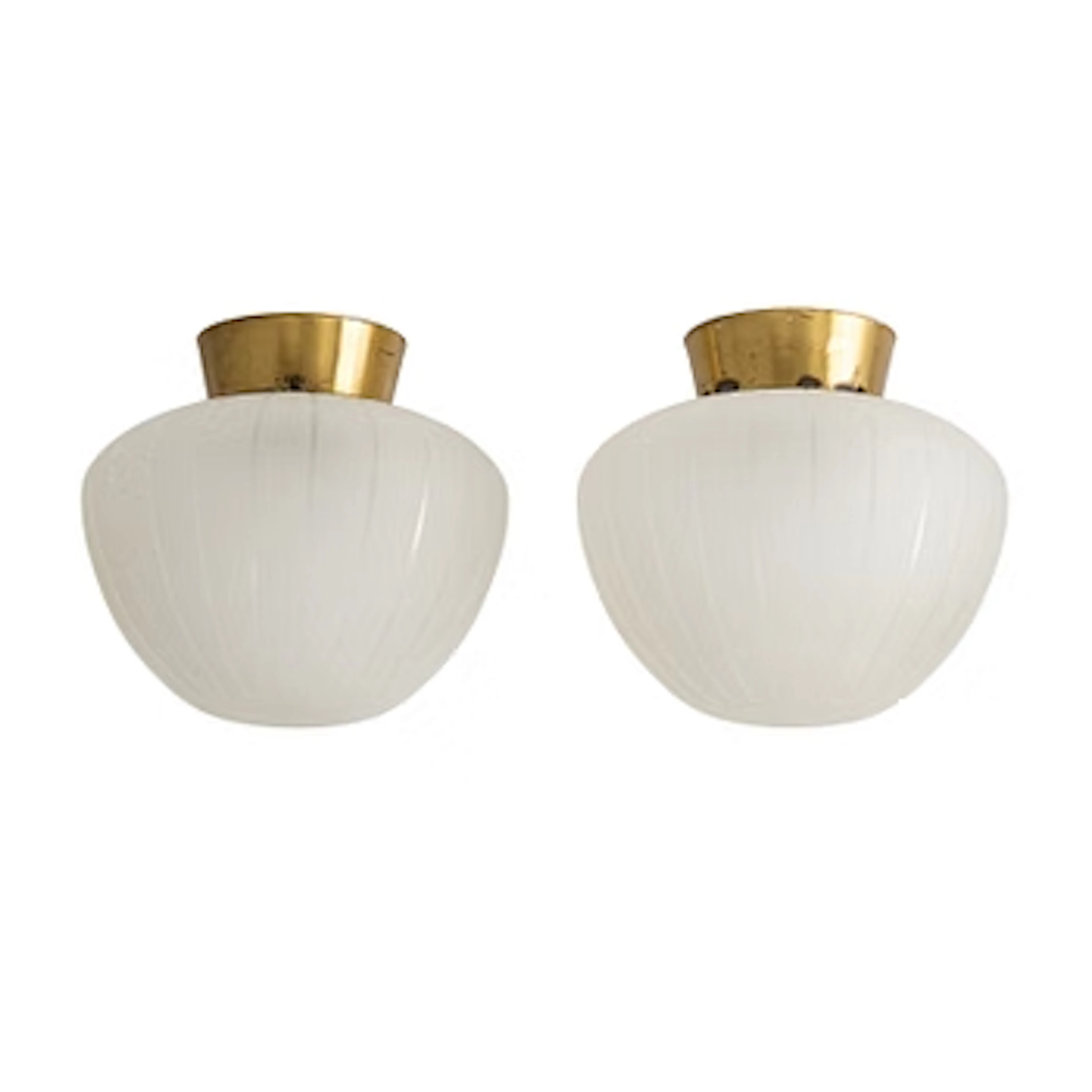 Ceiling lamps, a pair, Swedish Modern, 1940s.