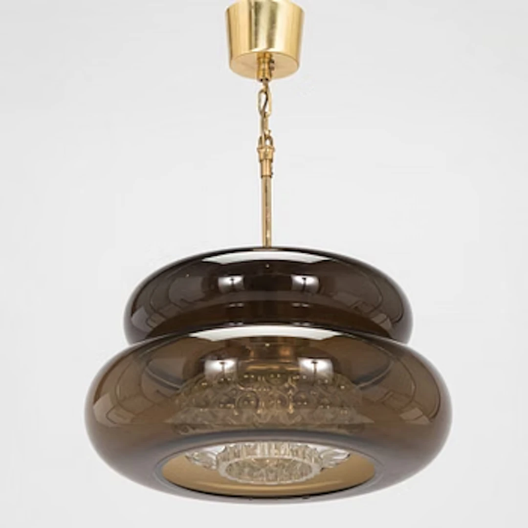 Carl Fagerlund, a “Bubblan” ceiling lamp, Orrefors, late 20th century.