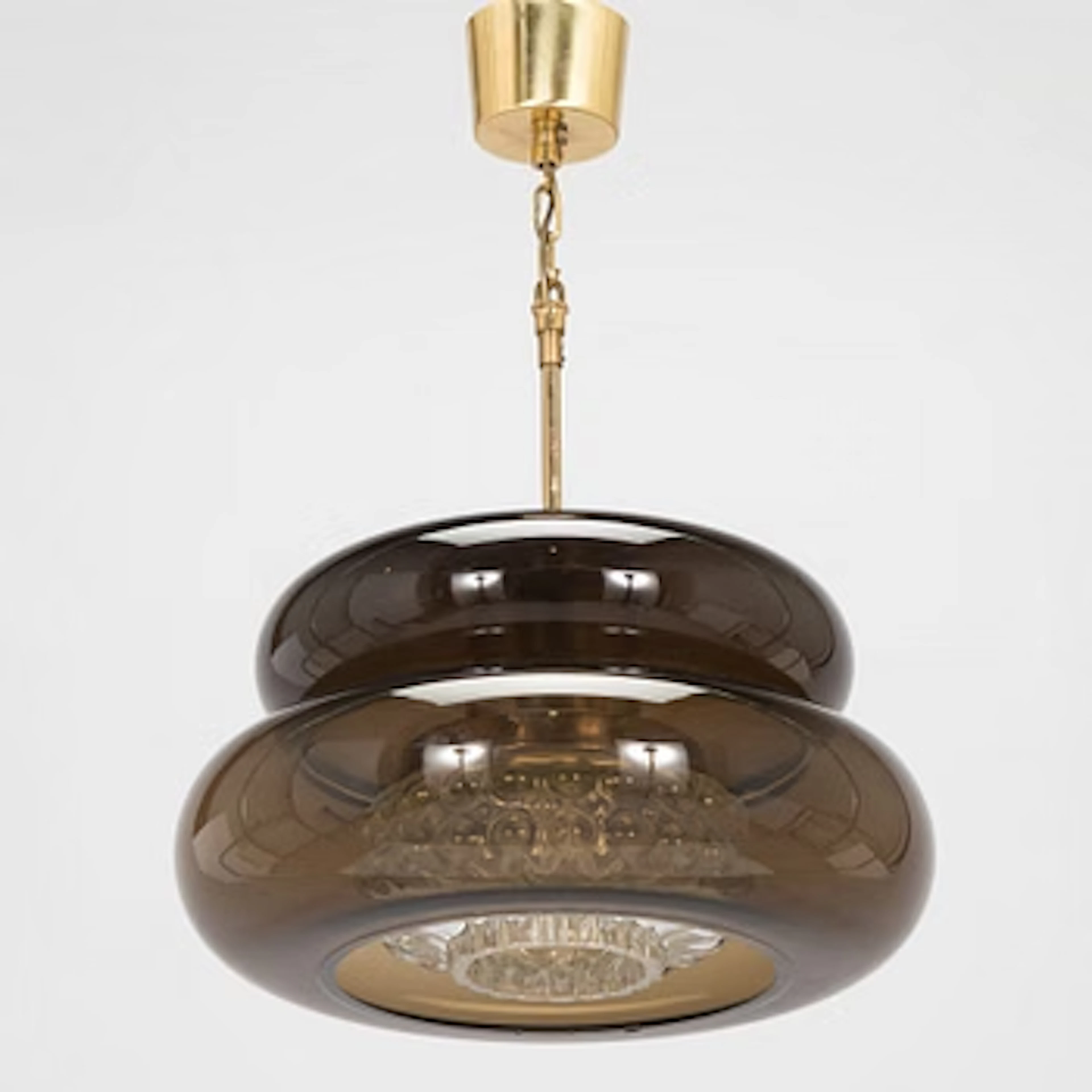 Carl Fagerlund, a “Bubblan” ceiling lamp, Orrefors, late 20th century.