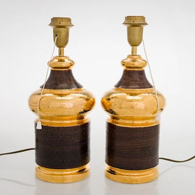 A pair of 1960/1970 table lamps, Bitossi, Italy.
