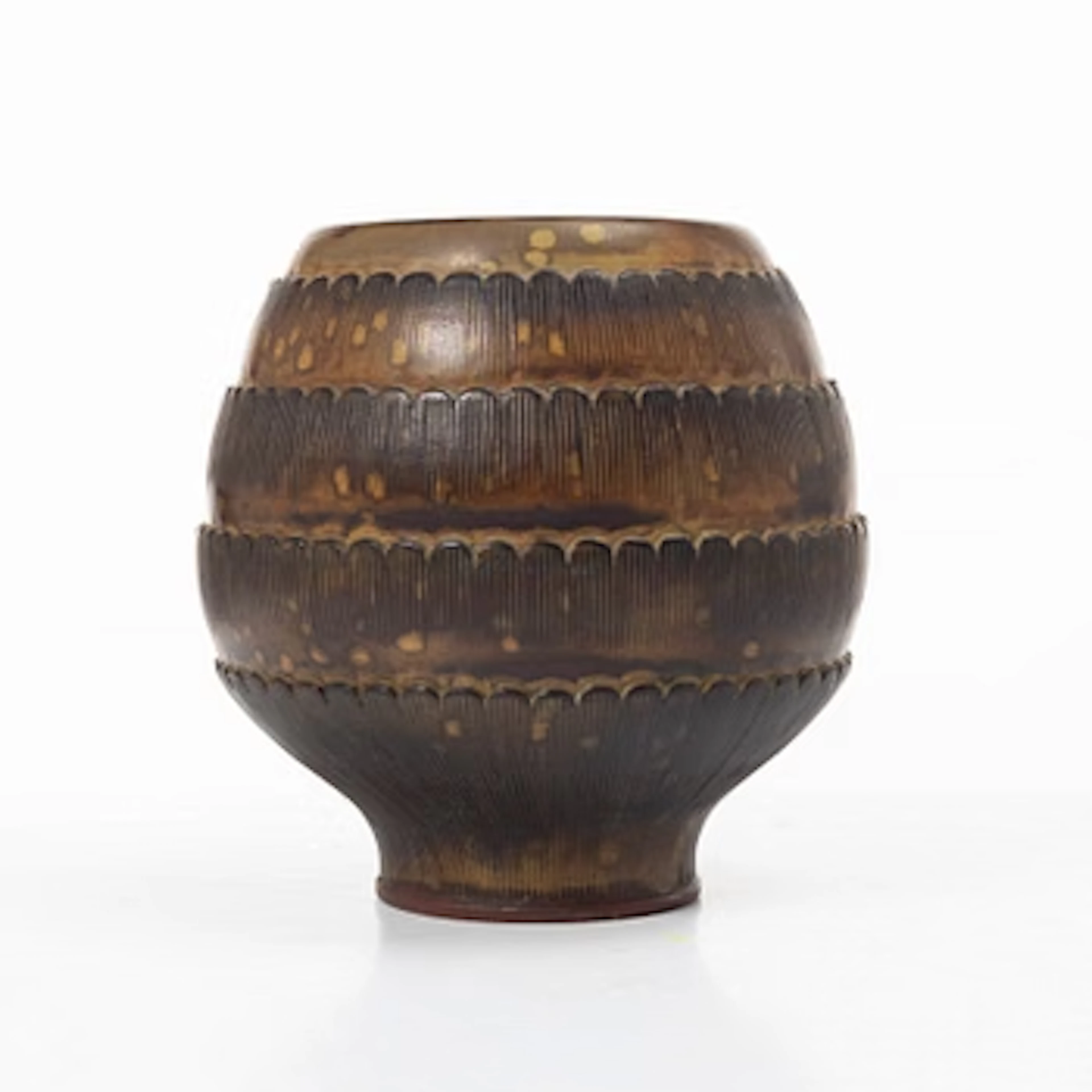 Wilhelm Kåge, a stoneware Farsta vase, Gustavsberg Studio, Sweden 1950.