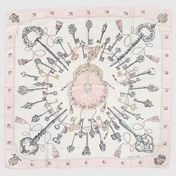 Hermès, "Les Clefs" scarf.