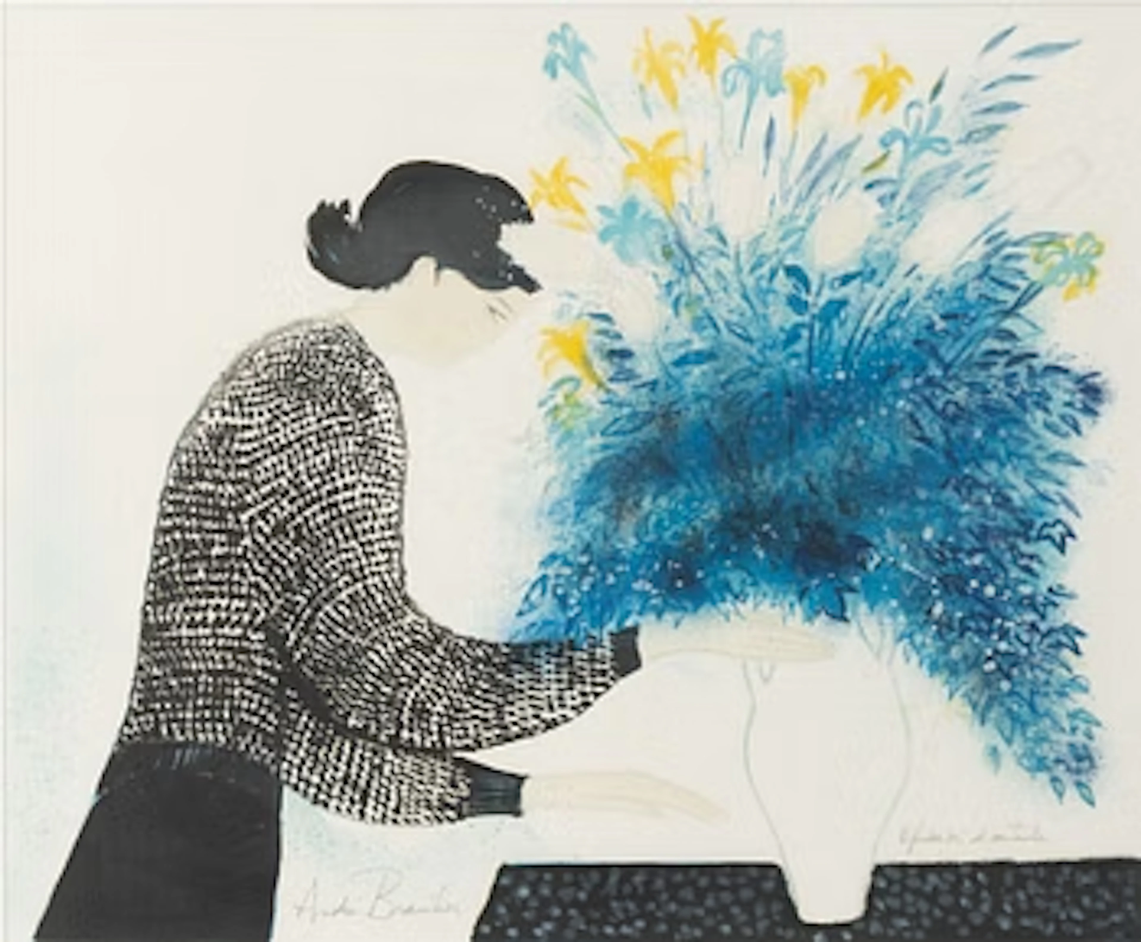 André Brasilier, By the Flower Vase.