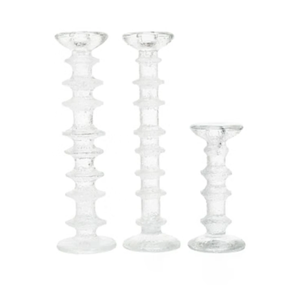 Timo Sarpaneva, Three candlesticks, 'Festivo', Iittala, Finland.
